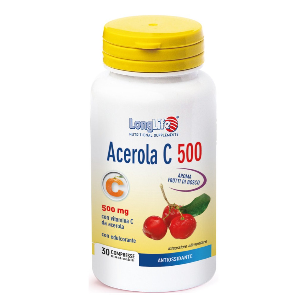 Longlife C500 Time Released 60 Tavolette - Integratore Di Vitamina C E Rosa Canina Polivalente - Immagine 4