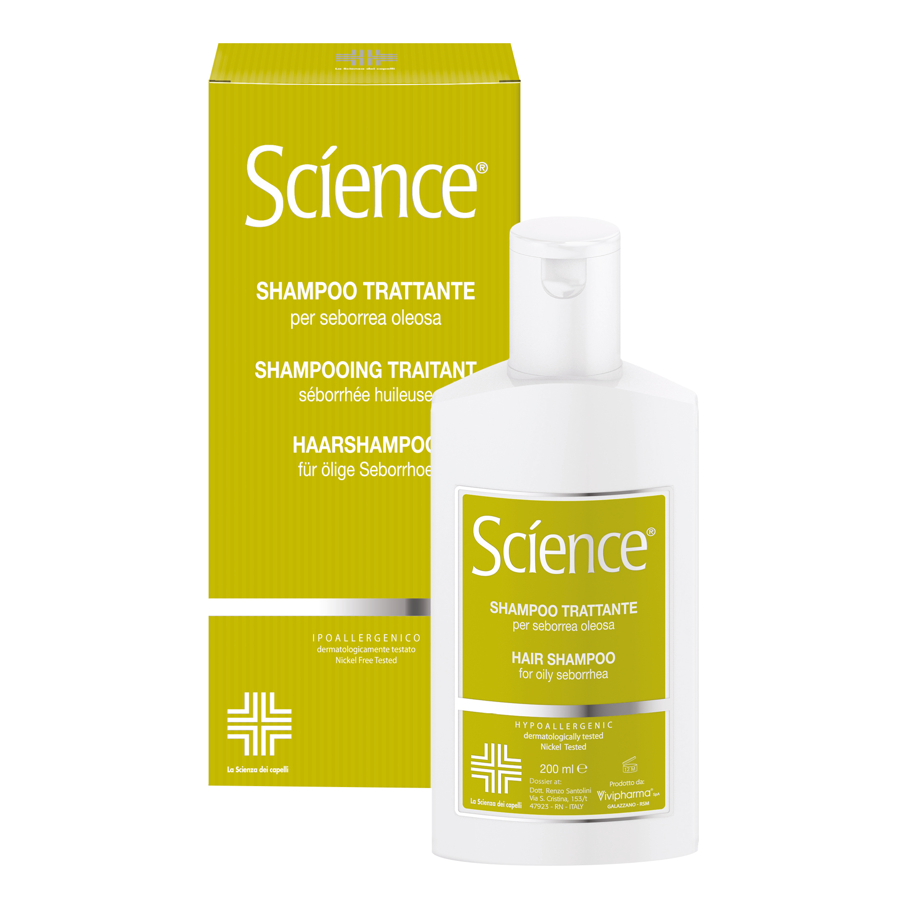 Vivipharma S.a. Science Shampoo Sebo Oleosa 200Ml - Immagine 4