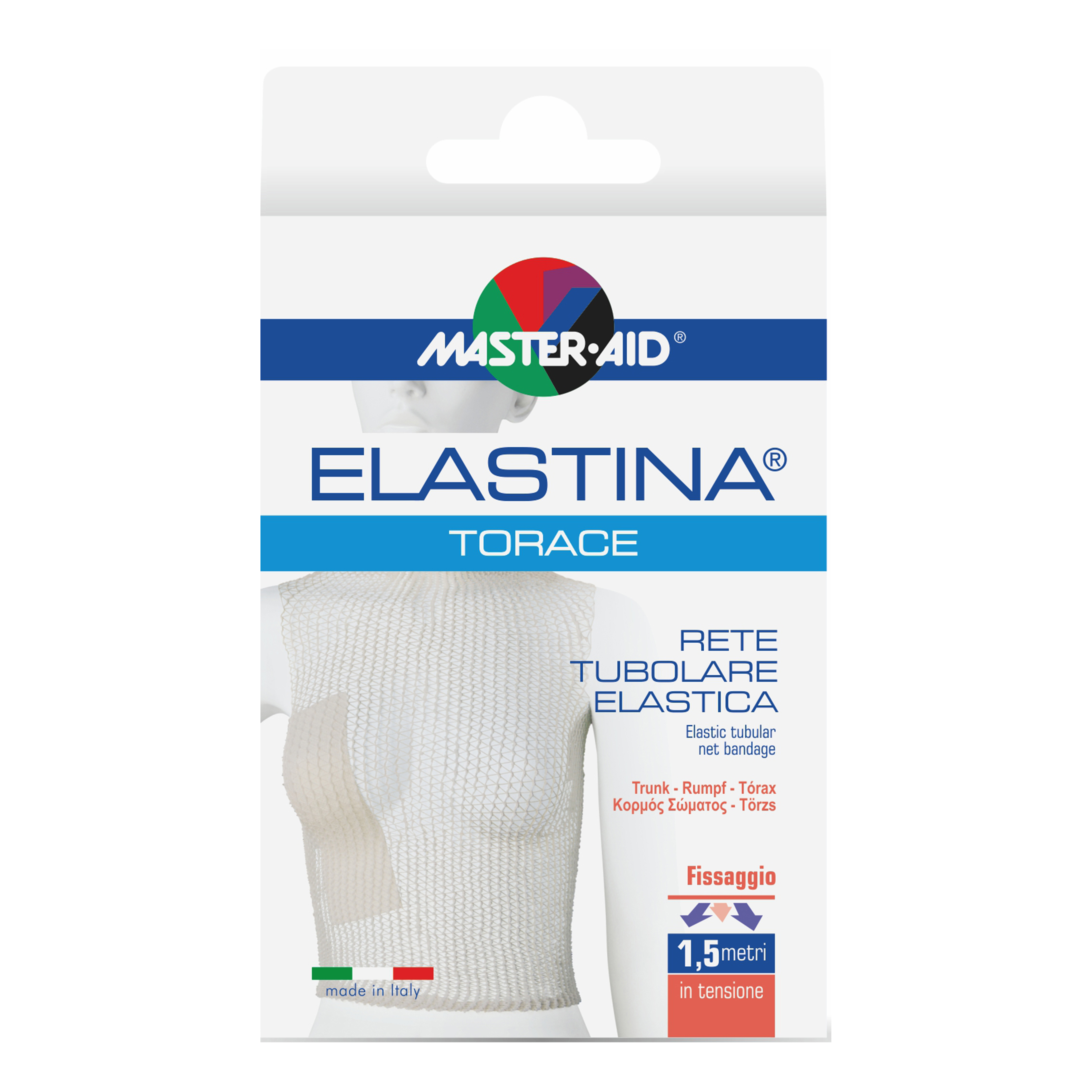 Master-Aid Rete Tubolare Elastica Ipoallergenica Master Aid Elastina Torace 5 Mt In Tensione Calibro 8 Cm - Immagine 6