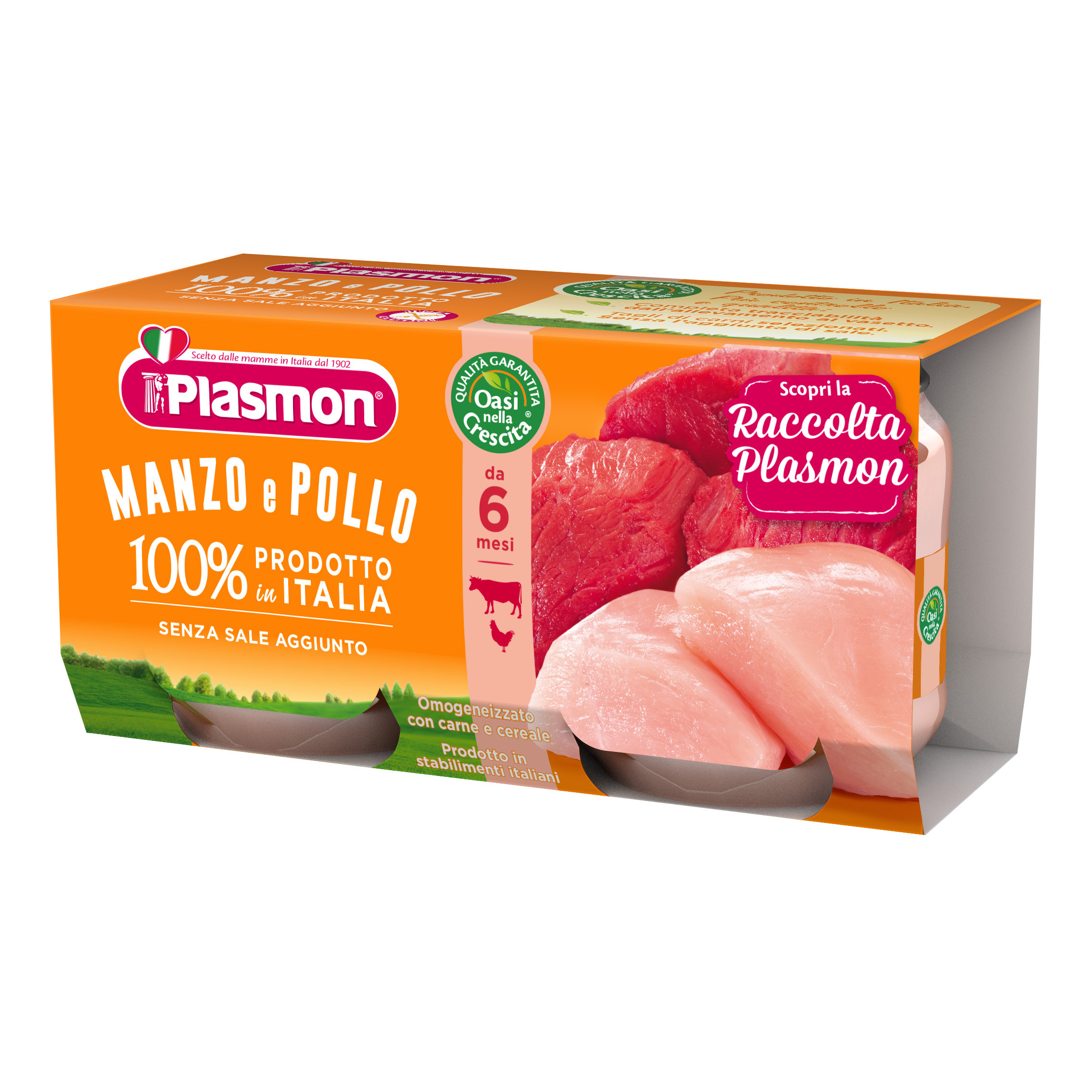 Plasmon Omogeneizzato Di Carne Manzo E Pollo 2X80g - Immagine 5
