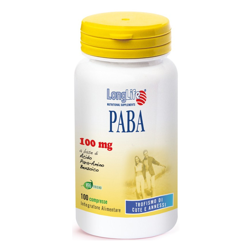 LongLife Paba 100 Integratore vitamina B10 100 Compresse - Immagine 9