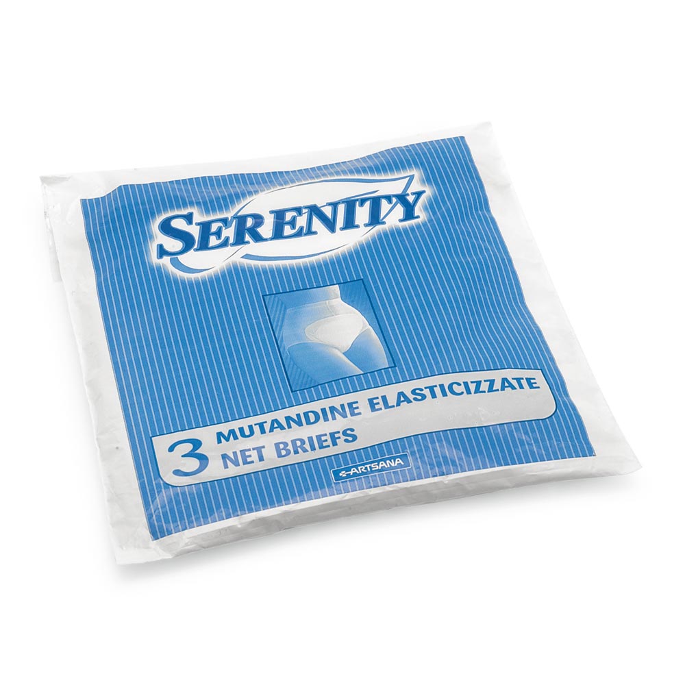 Serenity Mutandina A Rete Elastica Riutilizzabile Contenitiva Del Pannolone Taglia M 3 Pezzi - Immagine 4