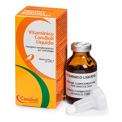CANDIOLI Vitaminico Candioli liquido 20 Ml - Mangime complementare per ornitologia - Immagine 3