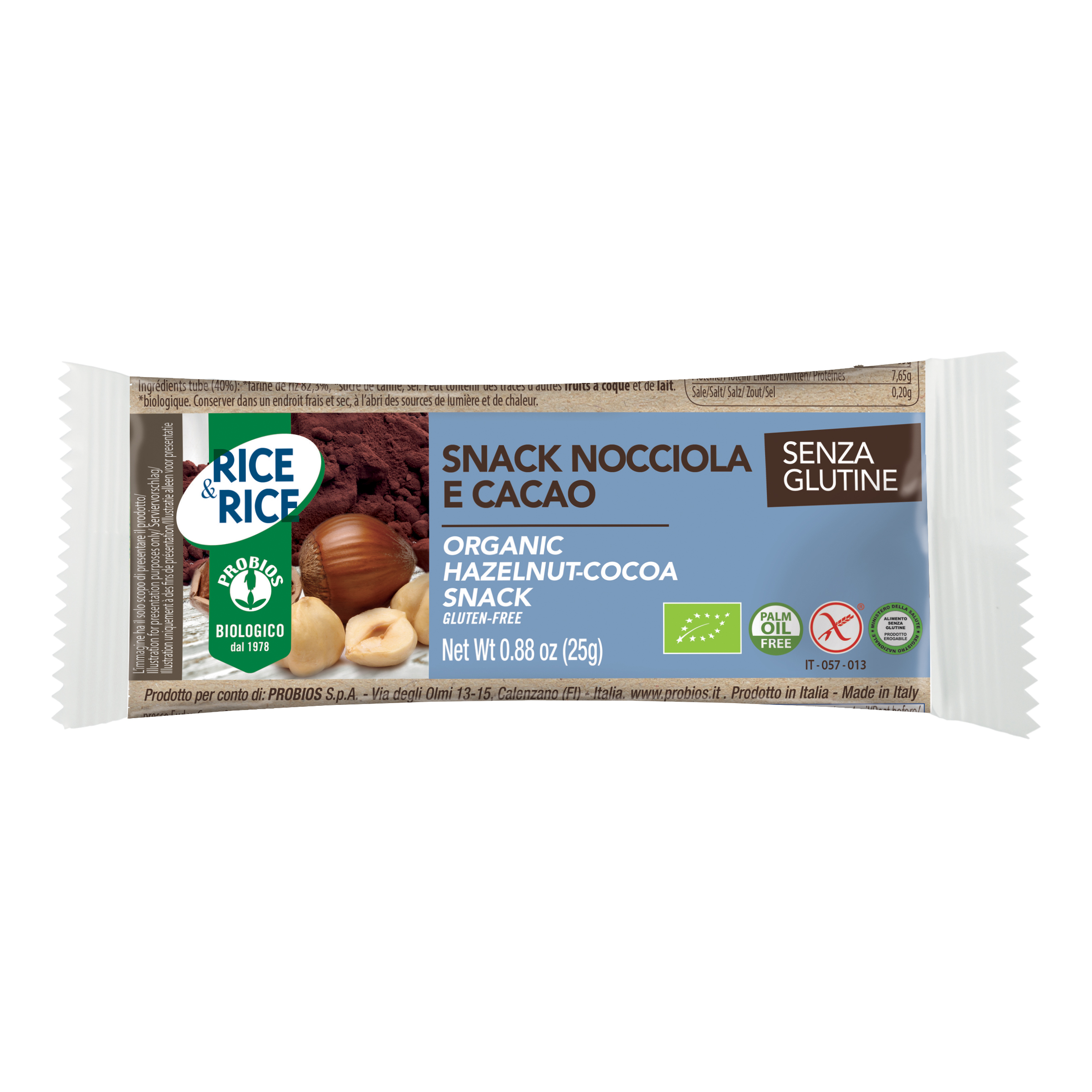 Probios Rice&Rice R&R Snack Riso Nocciola 25G - Immagine 4