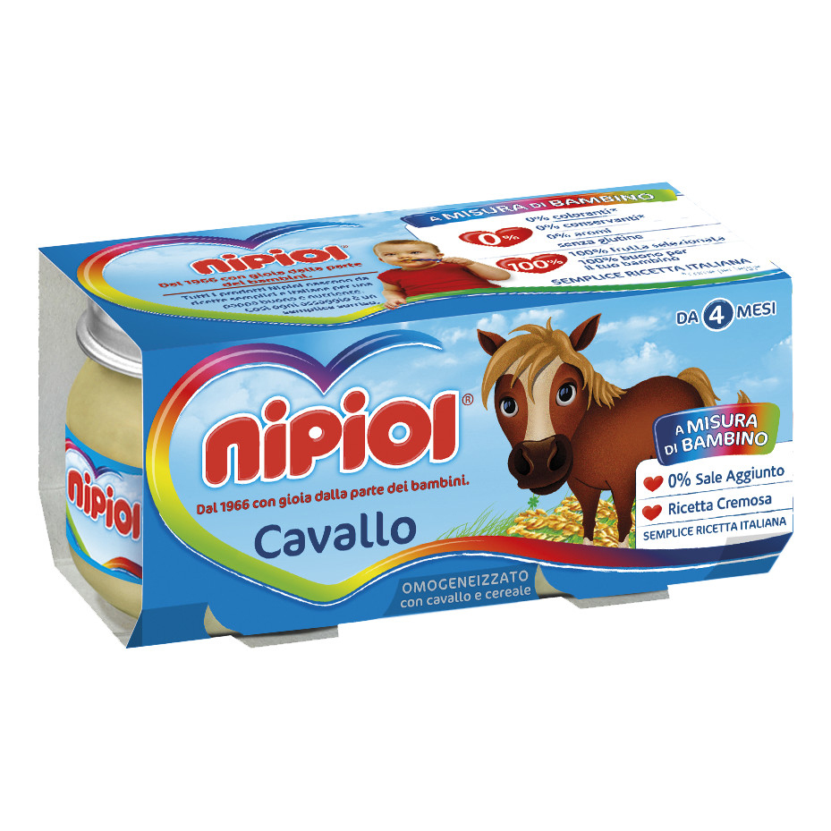 NIPIOL Omogeneizzato con cavallo e cereale 2x80g - Immagine 4