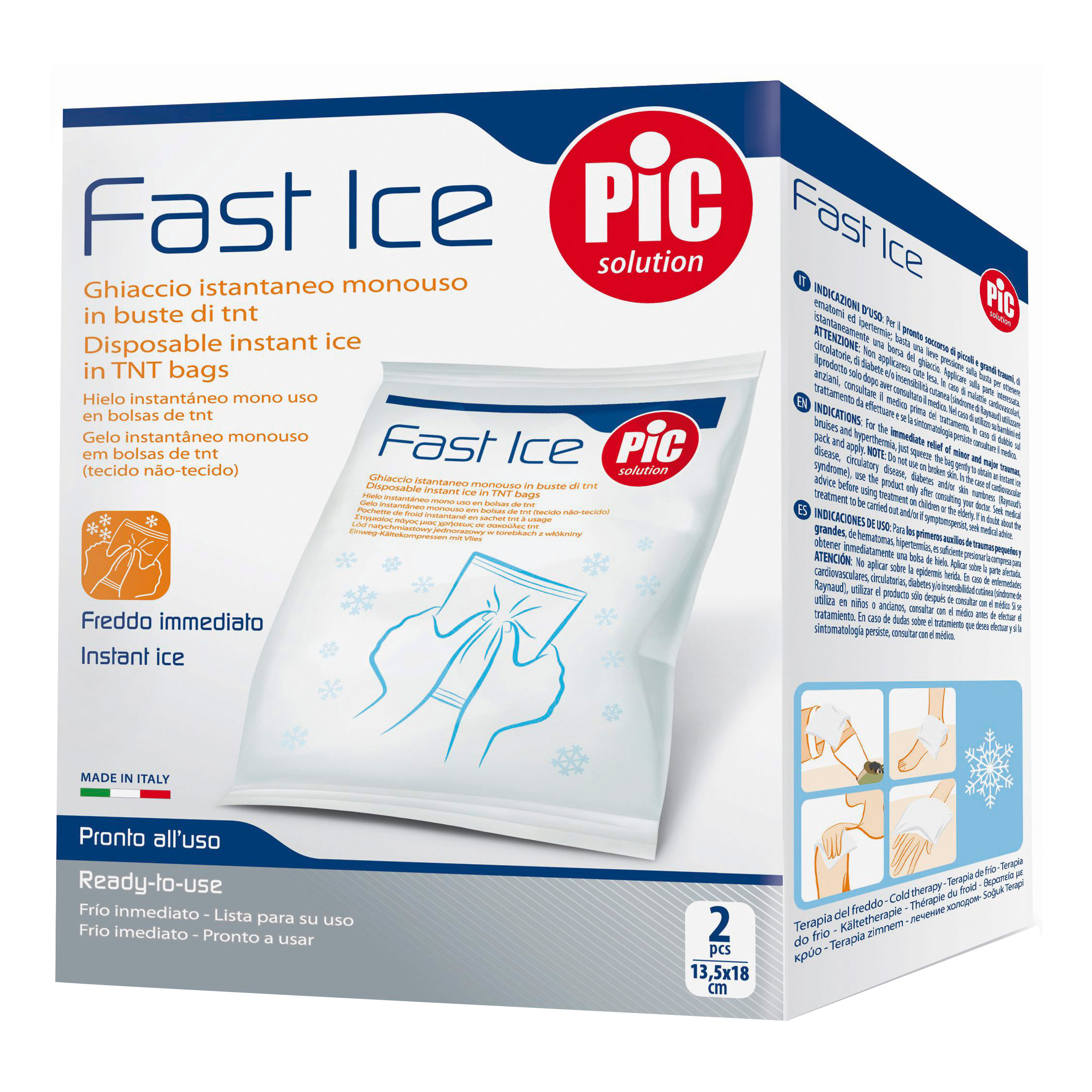 PIC Fast Ice confezione refrigerante 14x18cm monouso 2 pezzi - Immagine 7