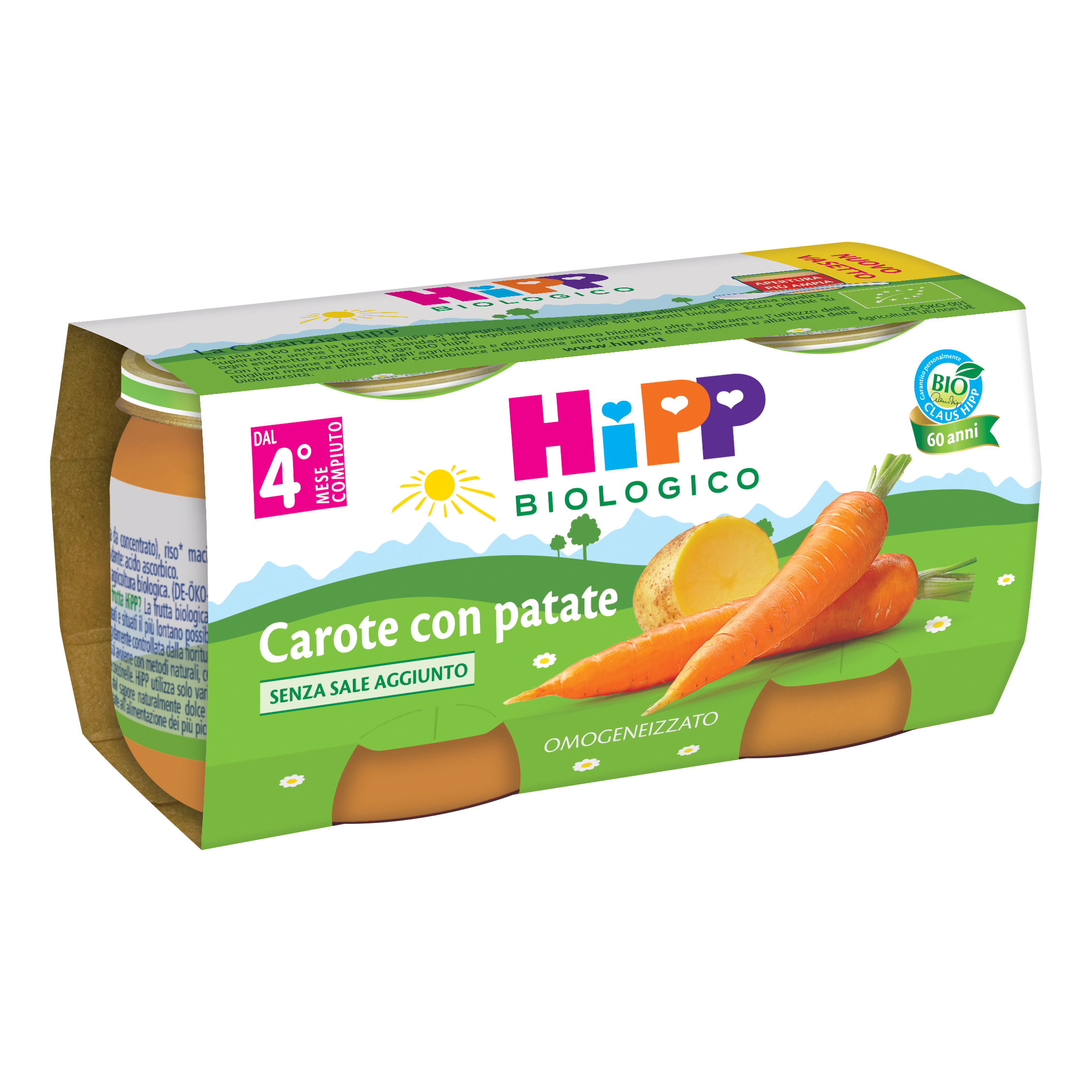 Hipp - Omogeneizzato Carote con patate 2x80g - Immagine 3