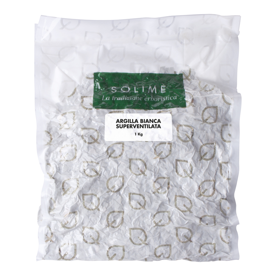 SOLIME Argilla Bianca Superventilata - Trattamento Purificante Per Cute E Capelli 1 Kg - Immagine 4