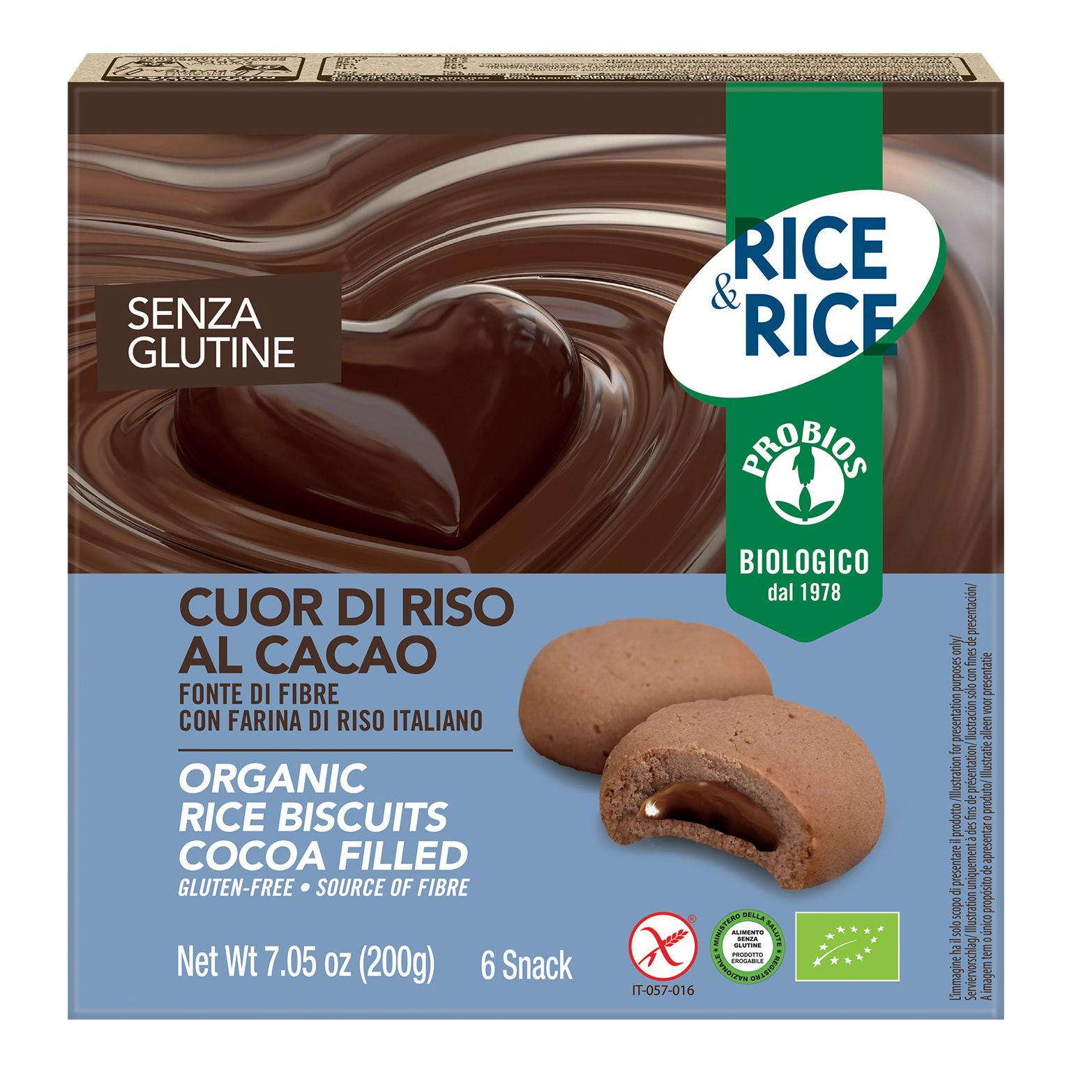 Probios Crema Rice&Rice Cuor Di Riso Al Cacao 6 X 33 G - Immagine 3
