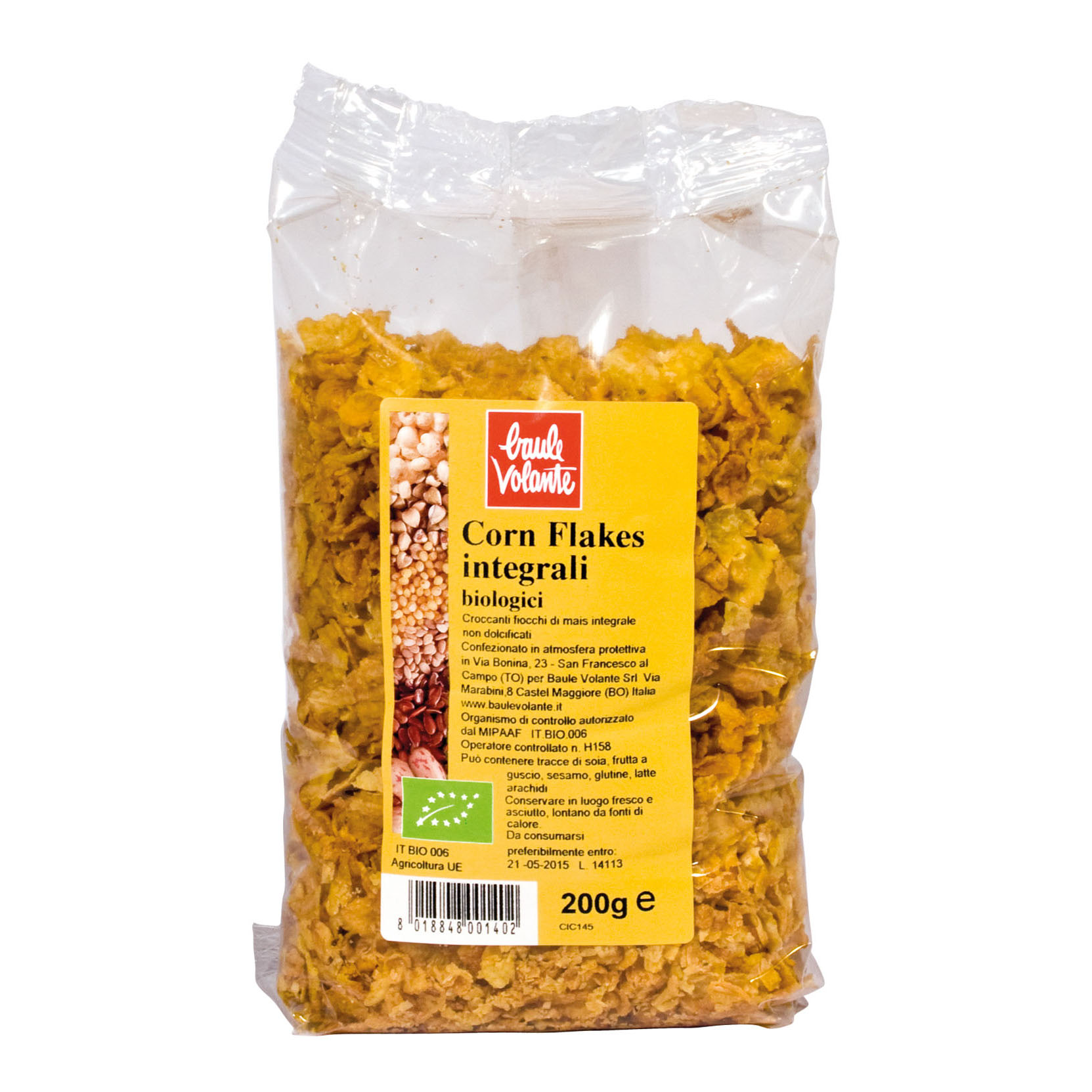 Healtion Corn Flakes Integrali Fiocchi Di Mais Per Colazione 200 G - Immagine 3
