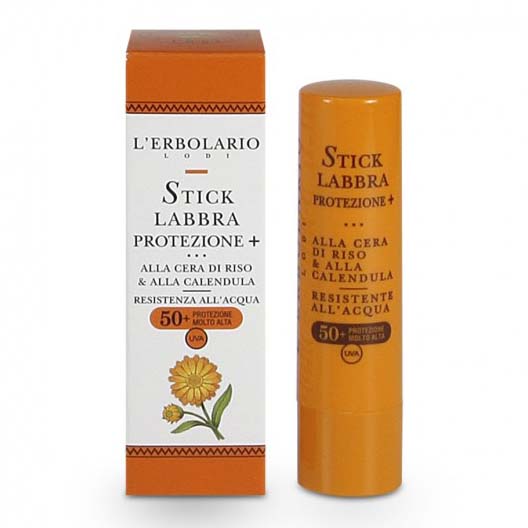 L ERBOLARIO Crema Solare Viso 50+ SPF Stick Labbra Protezione Molto Alta 4,5 ml - Immagine 4
