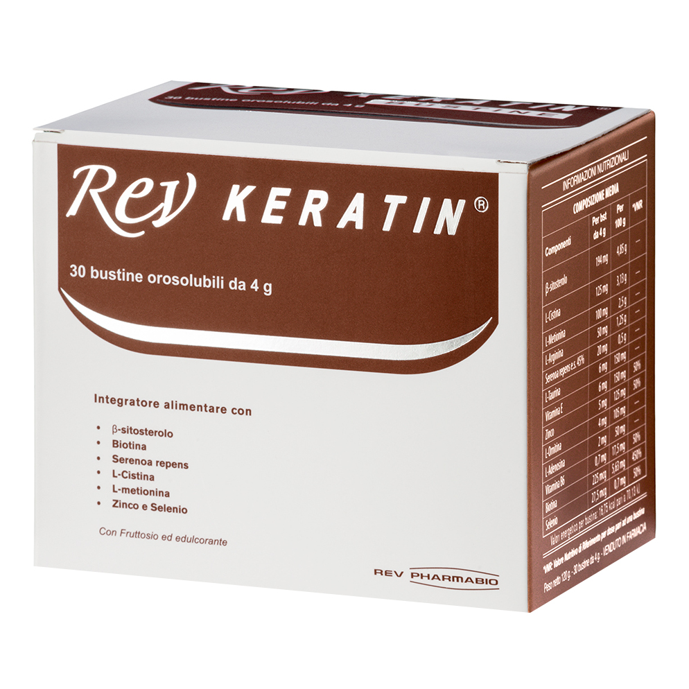 Rev Keratin integratore per capelli e unghie 30 bustine - Immagine 7