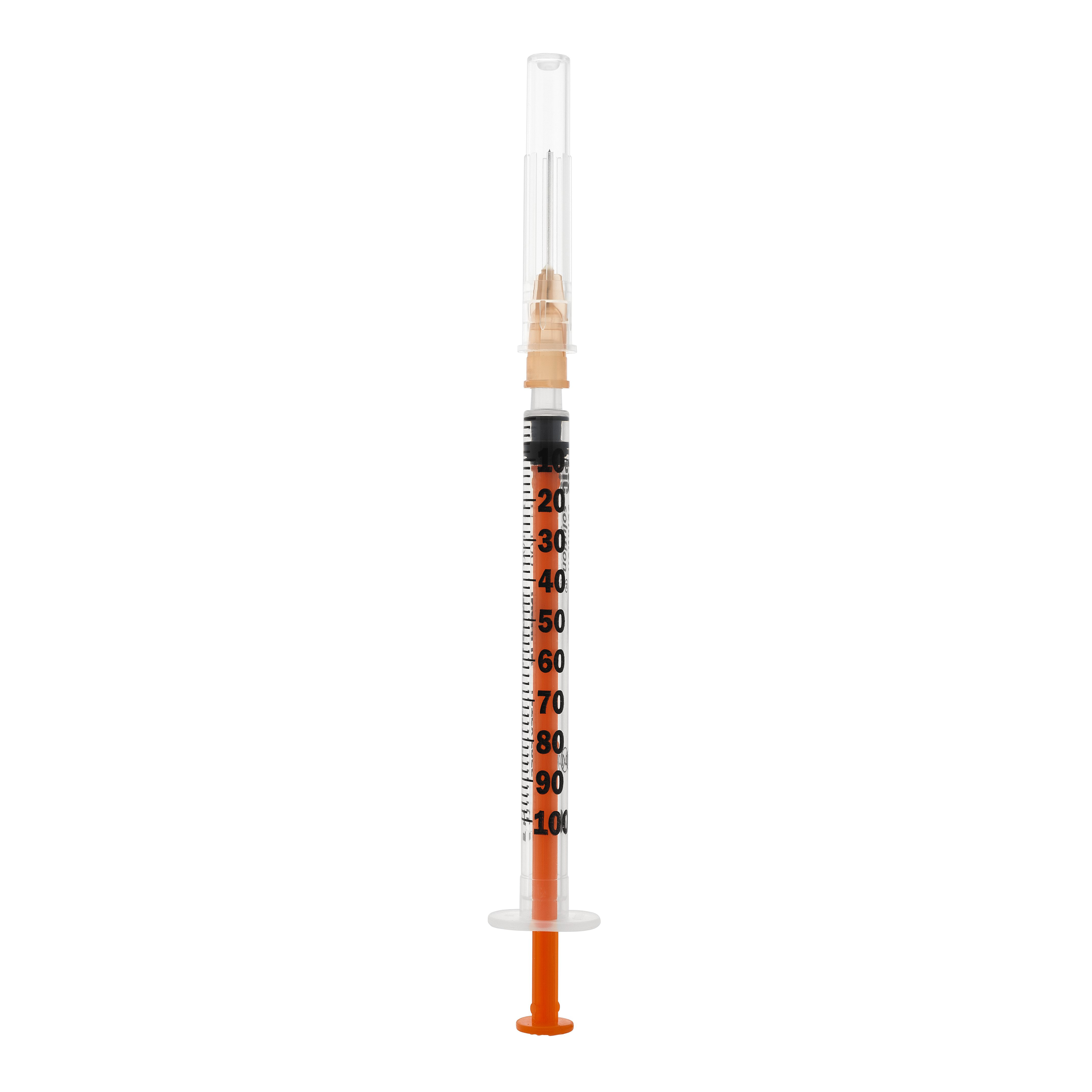 Theras Consumer Health Chiara Siringa Per Insulina Pic Per Iniezioni 1Ml 100 Ui Ago 25 Gauge 5/8 - Immagine 4