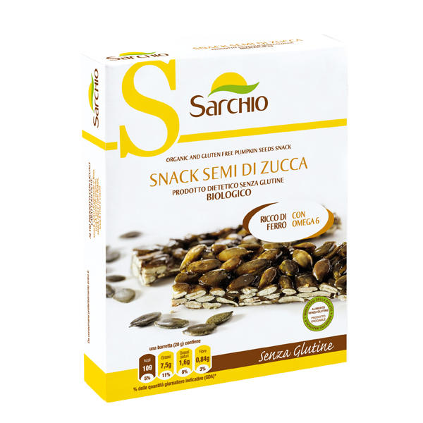 Sarchio Barrette Semi Zucca 4 X20 G - Immagine 3