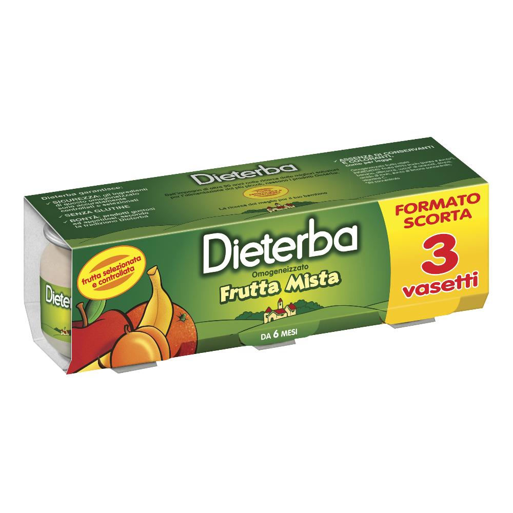 Dieterba Omogeneizzato Frutta Mista 3 Pezzi 80 G - Immagine 6