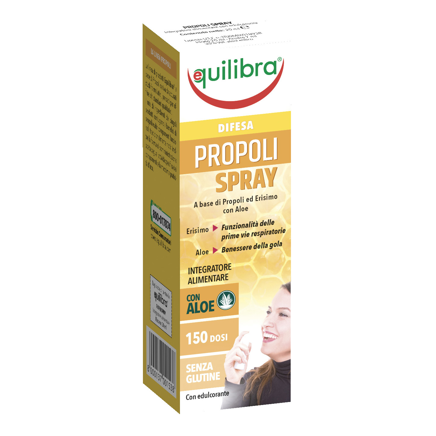 Equilibra Propoli Spray 20 ml - Integratore Utile Alle Prime Vie Respiratorie - Immagine 3
