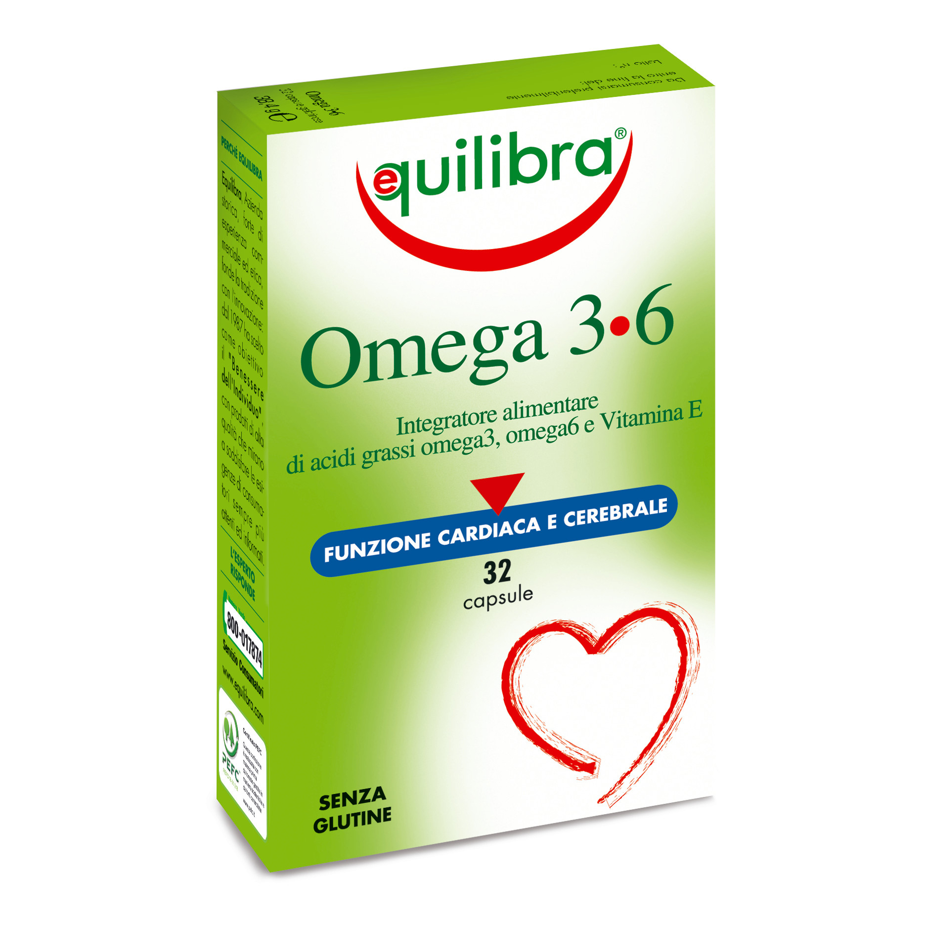 Equilibra Omega 3-6 Integratore Benessere Cardiovascolare 32 Perle - Immagine 2