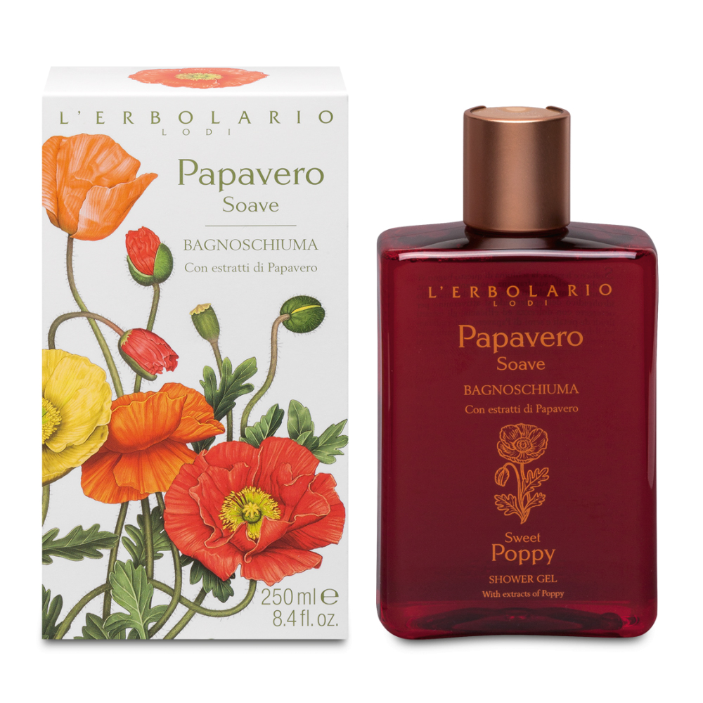 L'erbolario Papavero Soave Bagnoschiuma 250 Ml Schiuma Da Bagno - Immagine 4