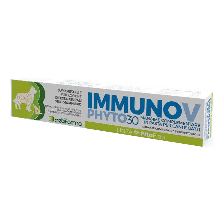 Immunovet Immunov Phyto30 Mangime Complementare In Pasta Per Cani E Gatti 30 G - Immagine 4