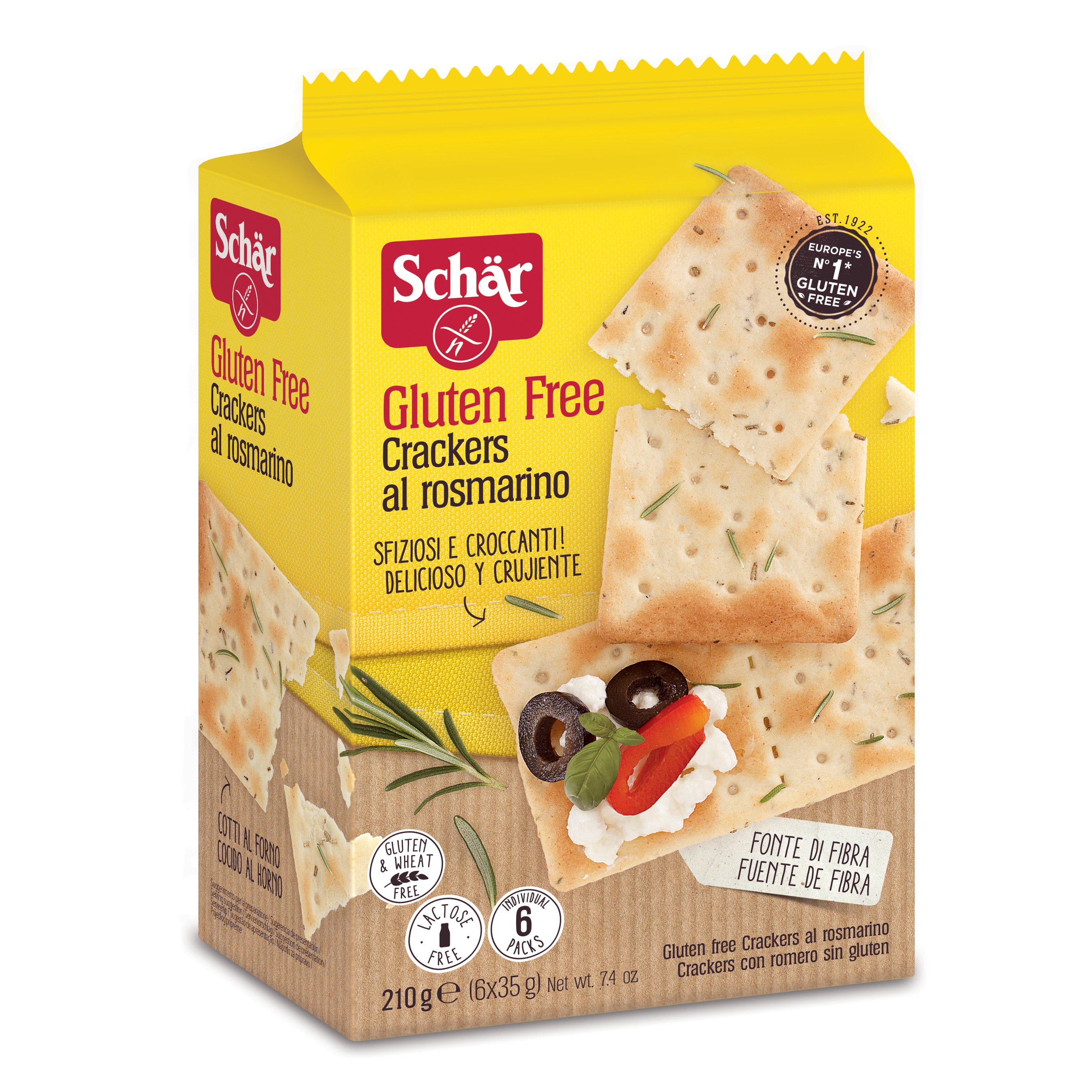 Schar Crackers Al Rosmarino Senza Glutine 6 Monoporzioni 210 G - Immagine 10
