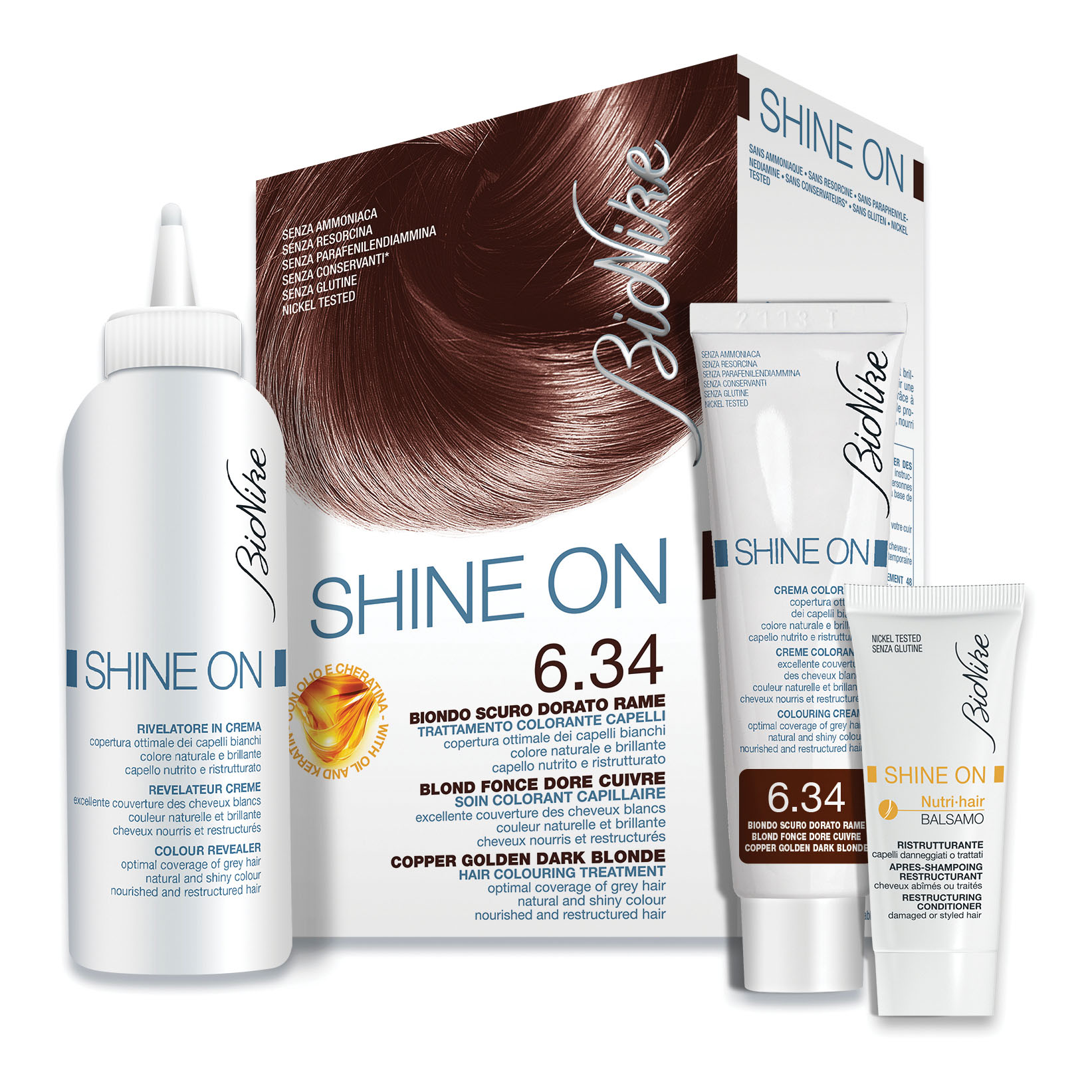 Bionike Shine On Biondo Scuro Dorato Rame 6,34 1 Pz Lozione - Immagine 4