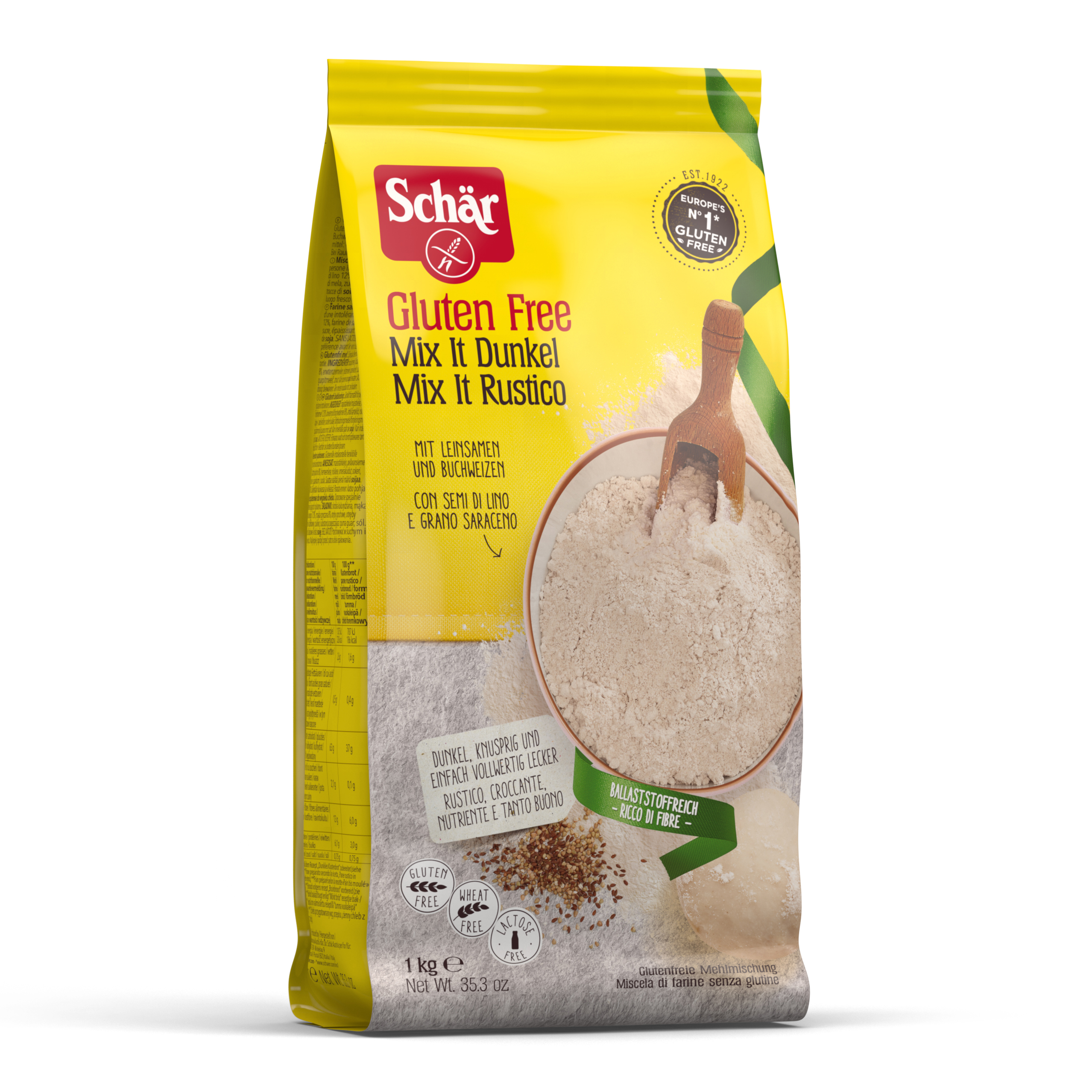 Dr. Schar Nero/Grano Mix It Dunkel Schar 1000G - Immagine 7