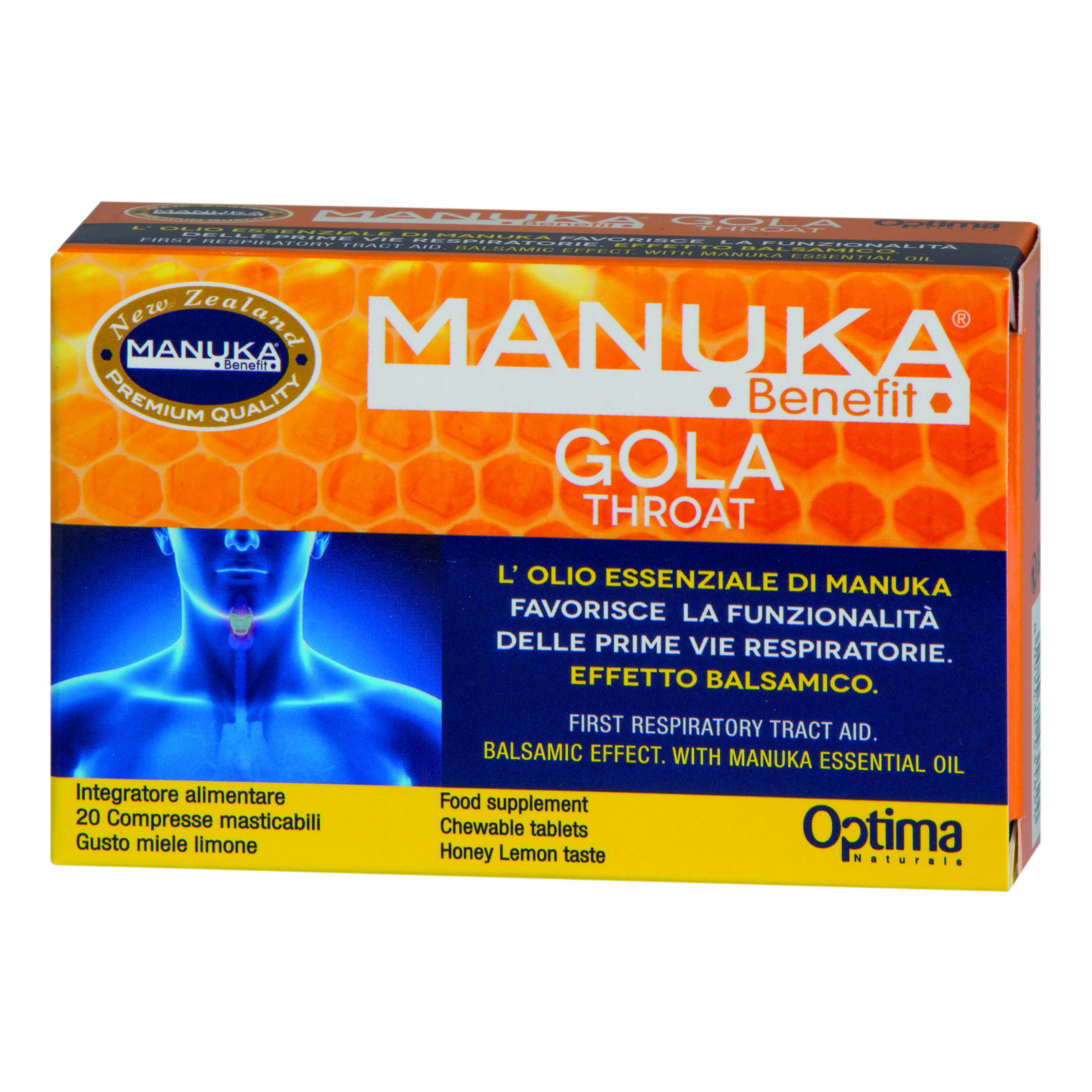 Manuka Benefit Gola Throat 20 Compresse Masticabili - Immagine 3