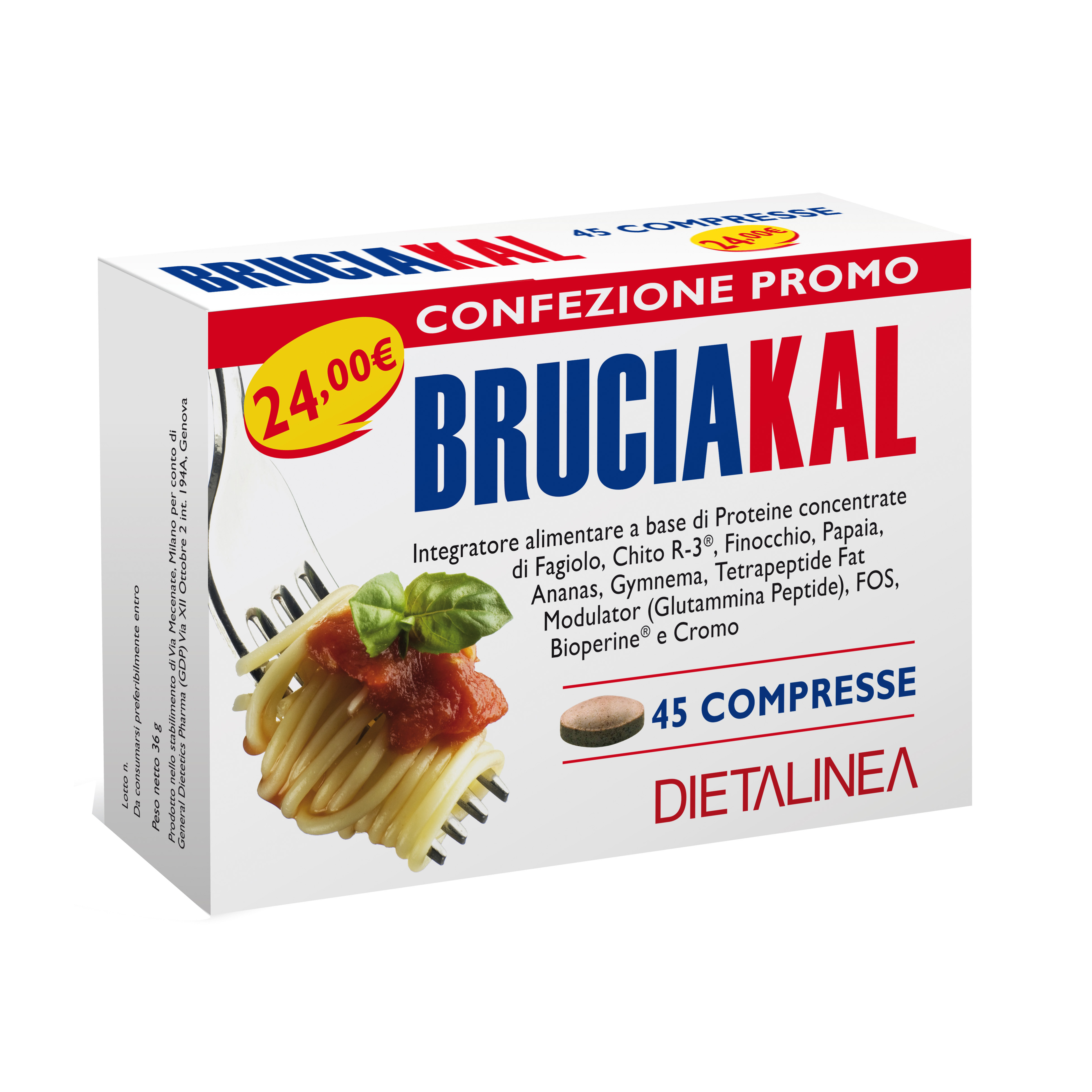 Dietalinea Bruciakal Per Metabolismo 15 E 45 Compresse - Immagine 6