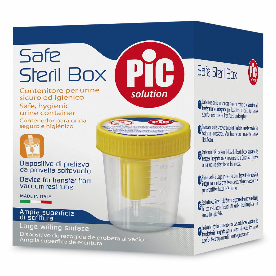 Pic Solution Contenitore Pic Urina 100 Ml Prelevamento Sottovuoto - Immagine 4