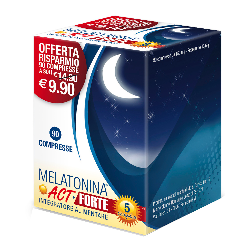 Linea Act - Melatonina Act 1Mg + 5 Complex Integratore - 90 Compresse - Immagine 8