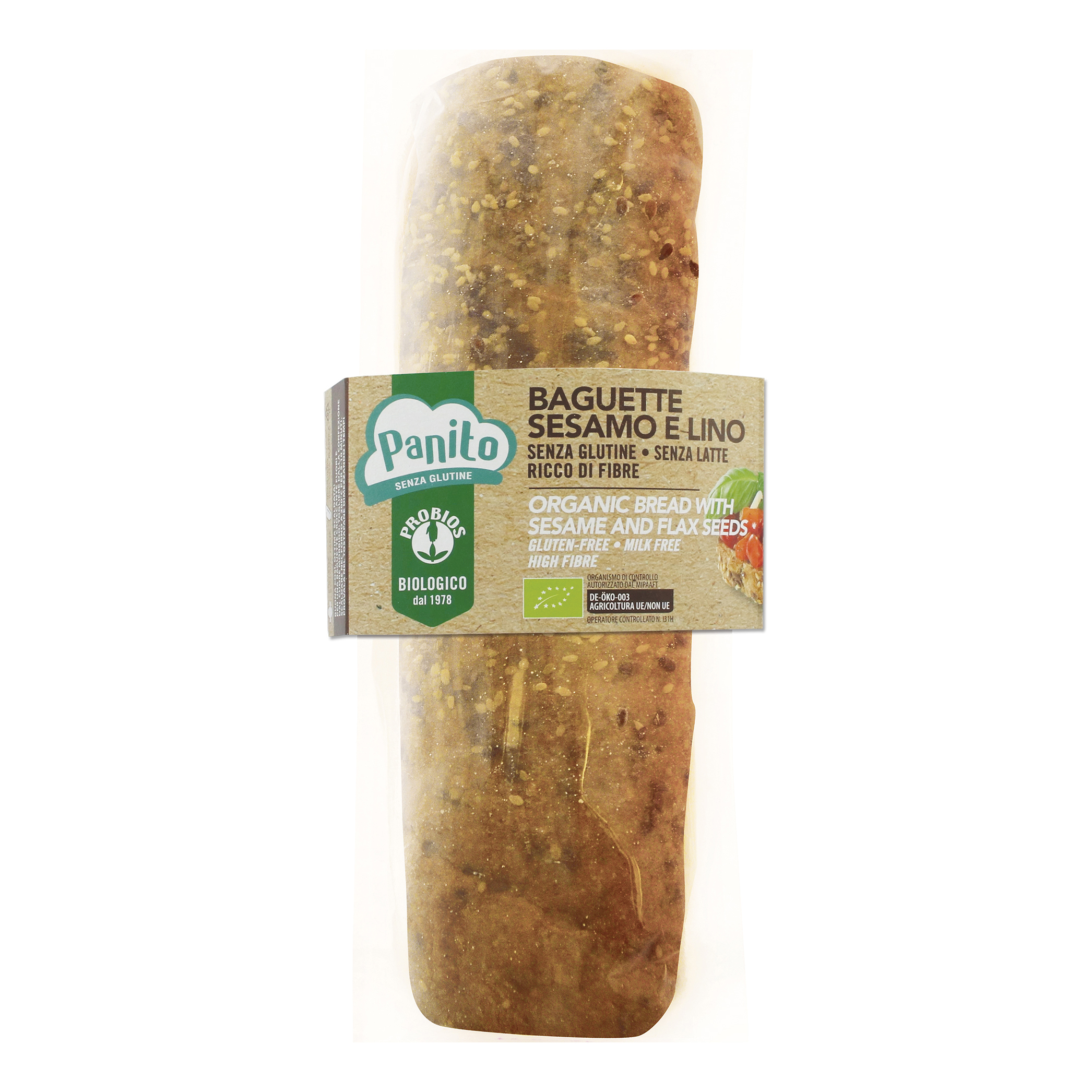 Probios Panito Baguette Semi Di Sesamo E Lino Senza Glutine 180G - Immagine 3