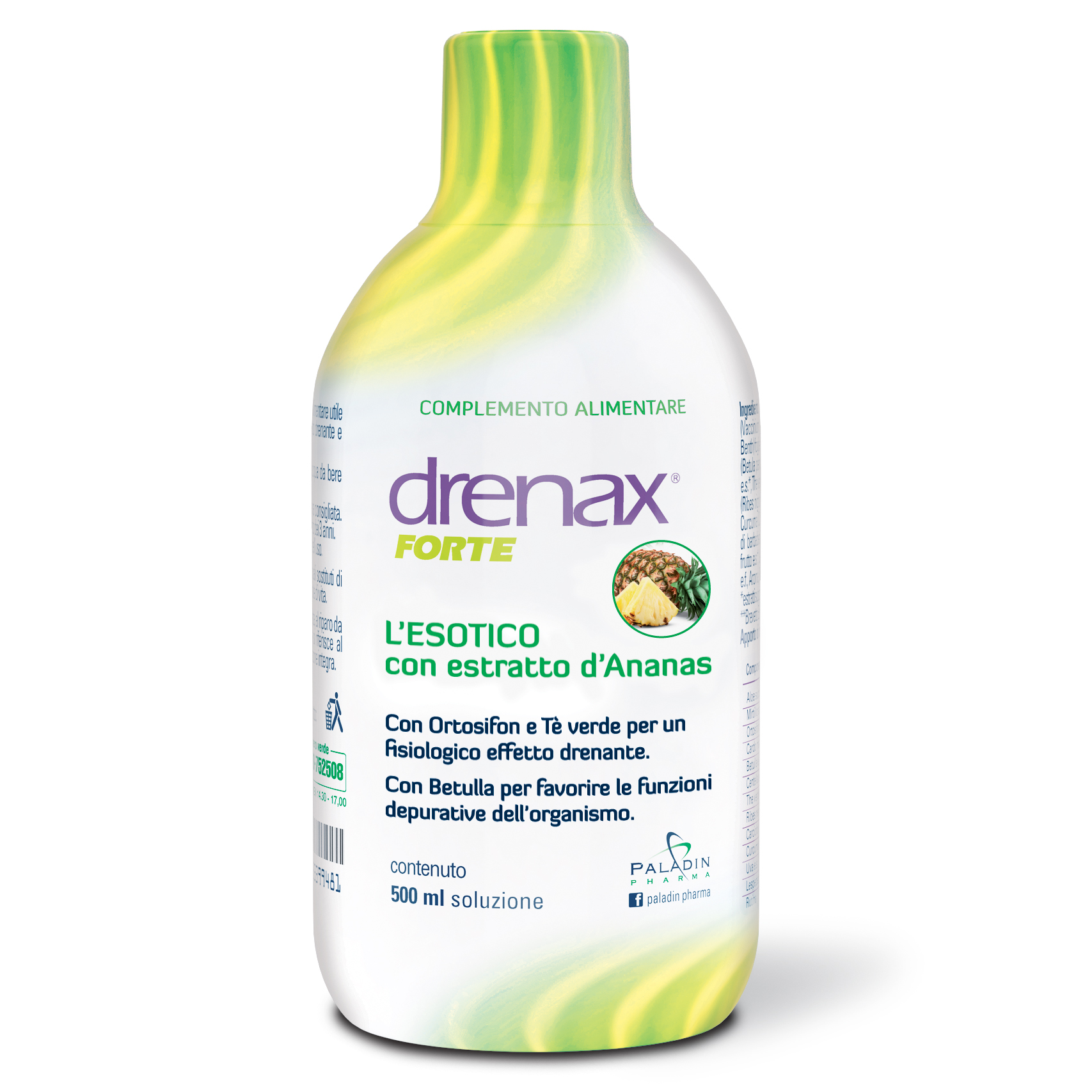 Drenax Forte Ananas Drenante Liquido 500Ml - Immagine 3