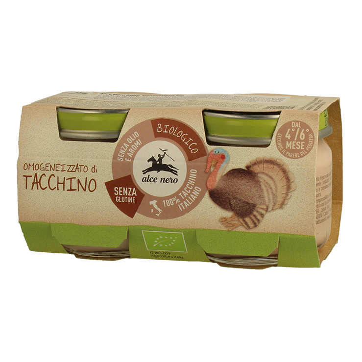Alce Nero Alce Omo Tacchino Bio 2X80g - Immagine 4