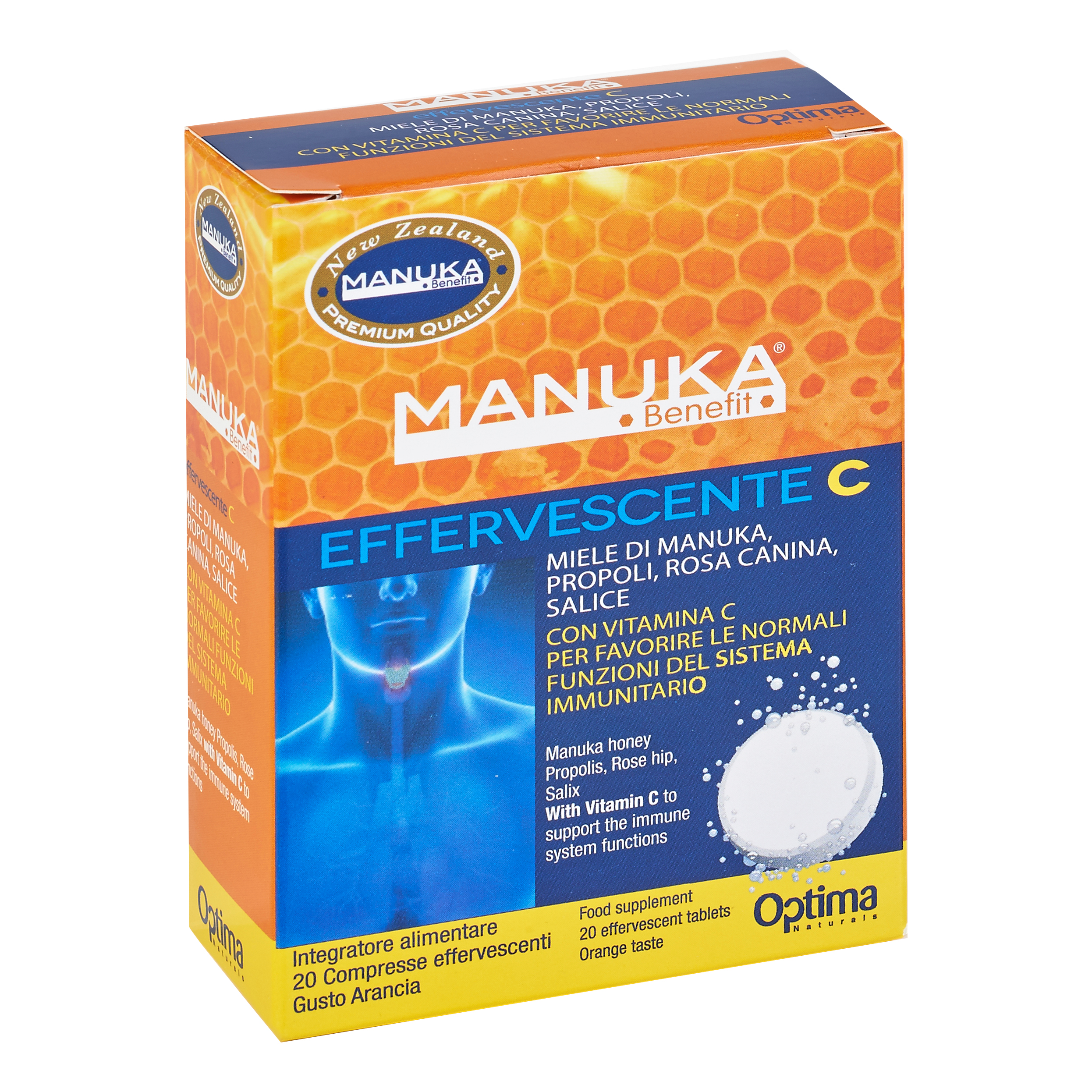 Manuka Benefit Effervescente C 20 Compresse
