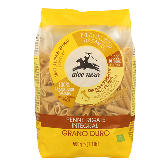 ALCE Penne Rigate Integrali 500 G