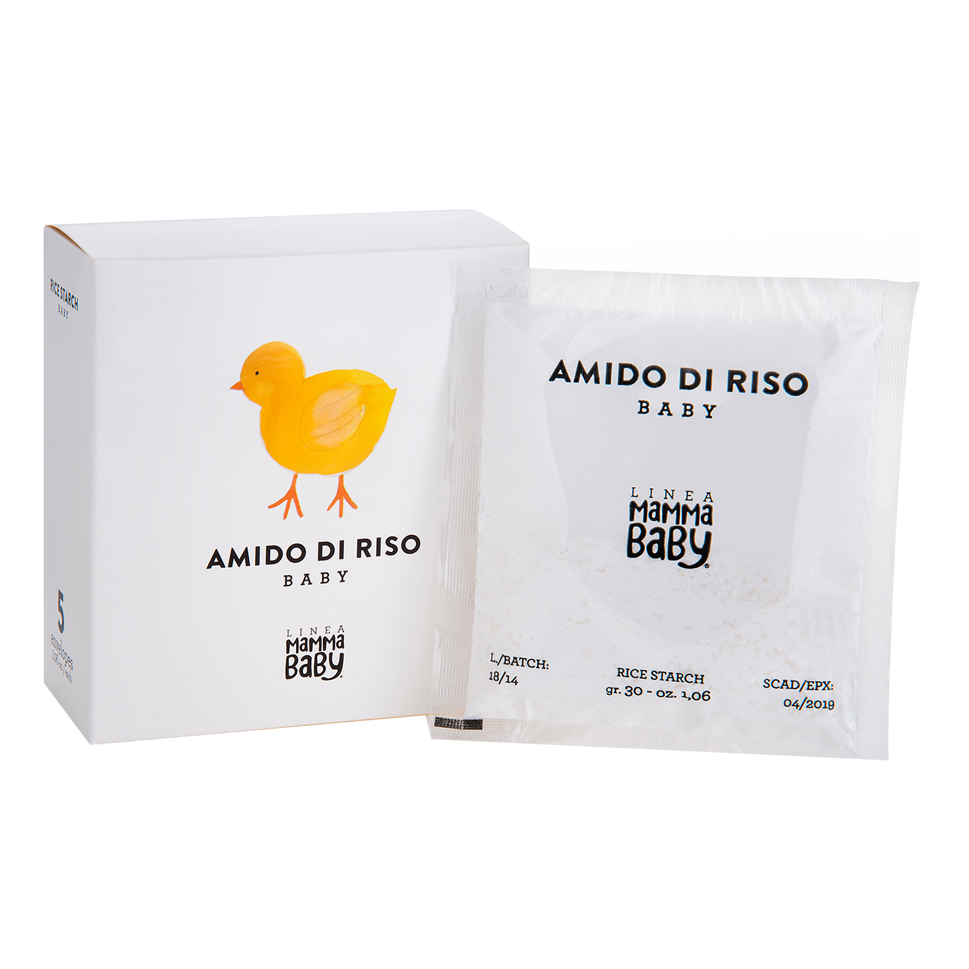 Olcelli Farmaceutici Mammababy Amido Di Riso Per Igiene Bambini 5 Buste 30G - Immagine 4