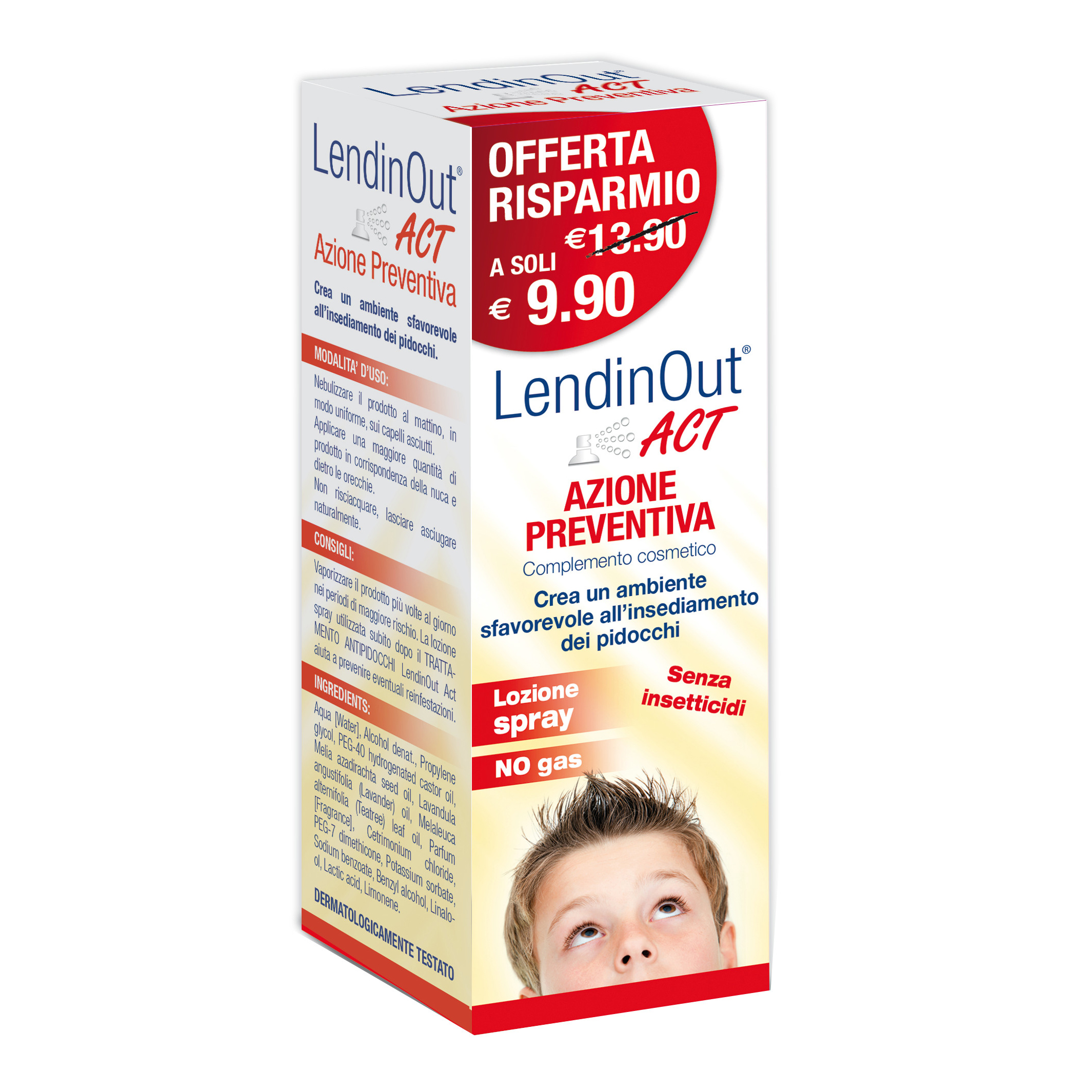 F & F Lendinout Act Spray Ad Azione Preventiva Sui Pidocchi 100 Ml - Immagine 5