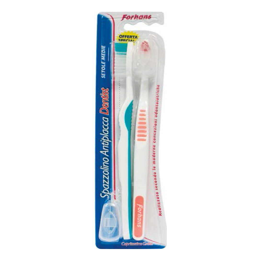 Forhans Uragme Twin Pack 2 Spazzolini Dentist - Immagine 2