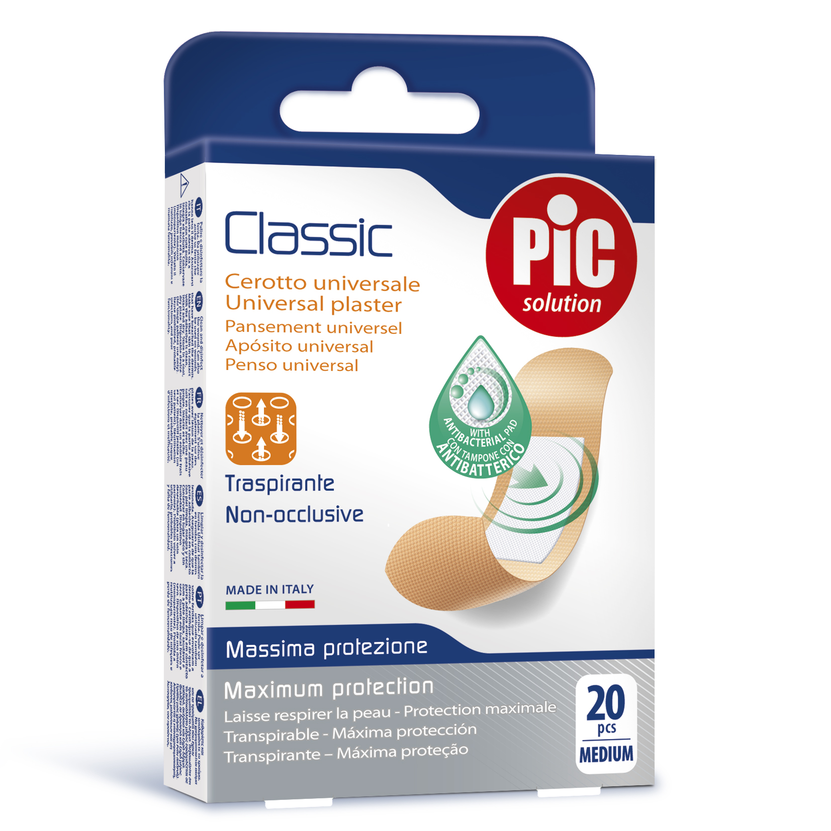 Pic Classic Cerotto Universale Antibatterico 19x72 mm 20 Pezzi - Pic - Immagine 4