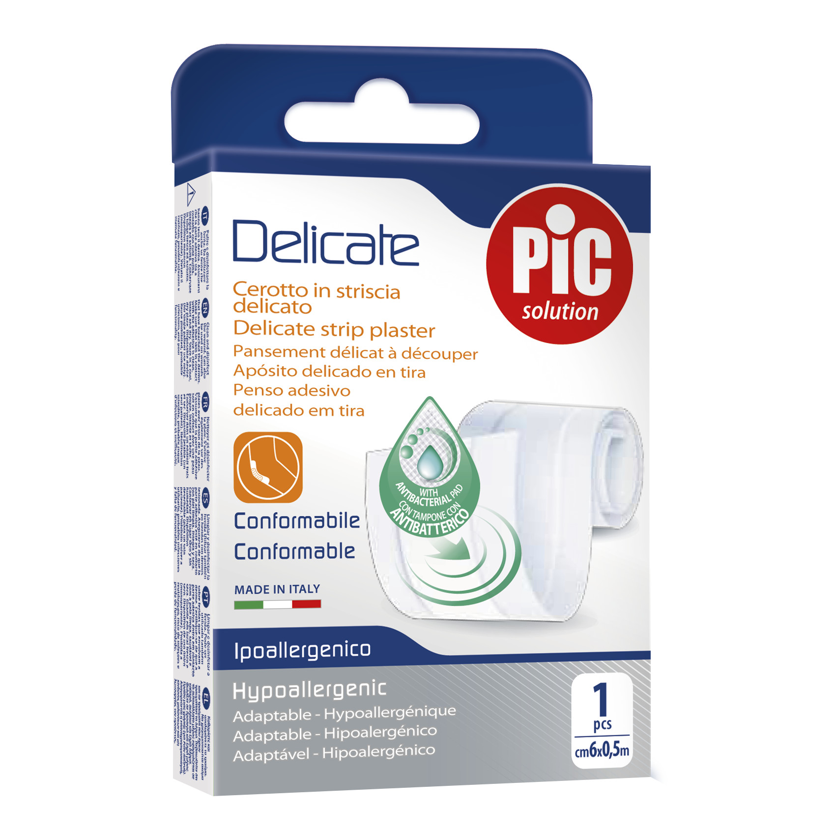 Pic Solution Cerotto Delicate Striscia Antibatterica 6 X 50 Cm 1 Pezzo - Immagine 5
