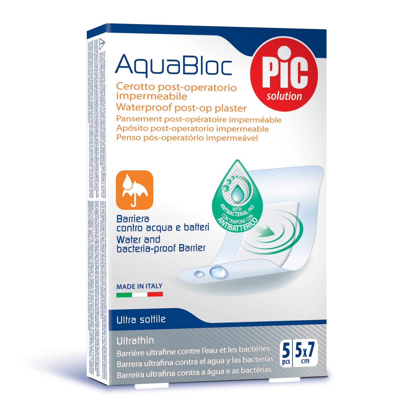 Pic Solution Pic® Aquabloc Cerotto Post-Operatorio Impermeabile 5 X 7 Cm Pz - Immagine 10