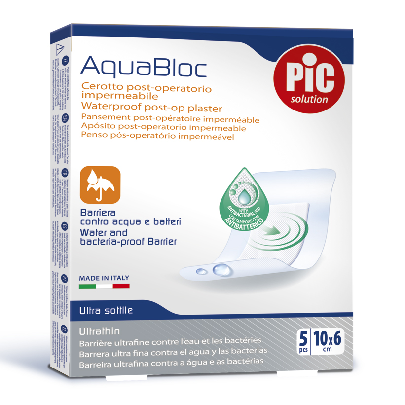 Pic Solution Cerotto Pic Aquabloc Impermeabile 10X6cm, 5 Pezzi - Immagine 7