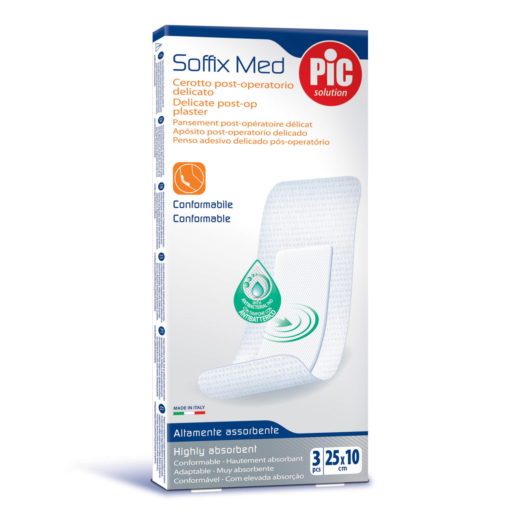 Pic Soffix Med Cerotti Sterili 25X10cm 3 Pezzi - Immagine 8