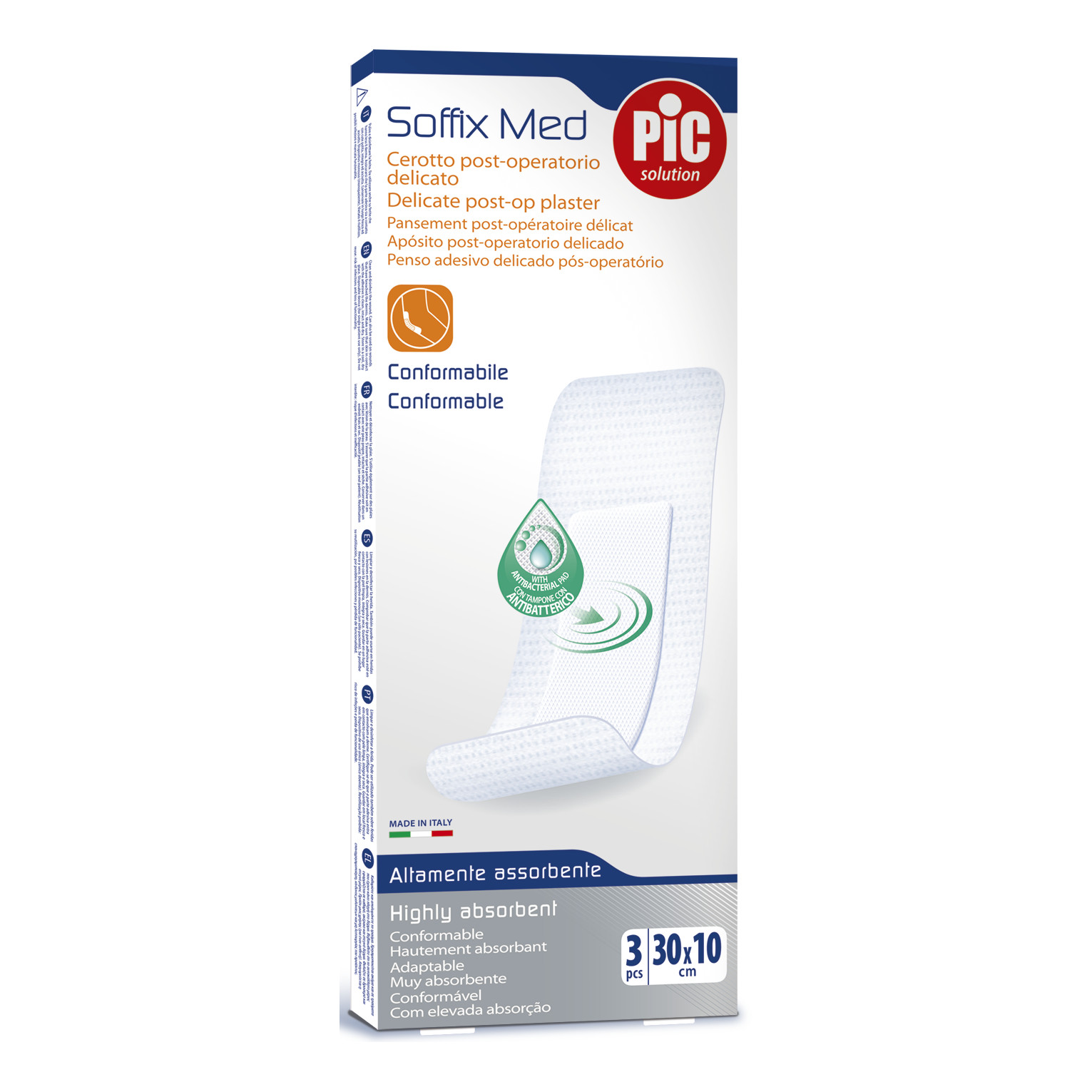 Pic Solution Pic® Soffix Med Cerotto Post-Operatorio​ 30 X 10 Cm 3 Pz - Immagine 8