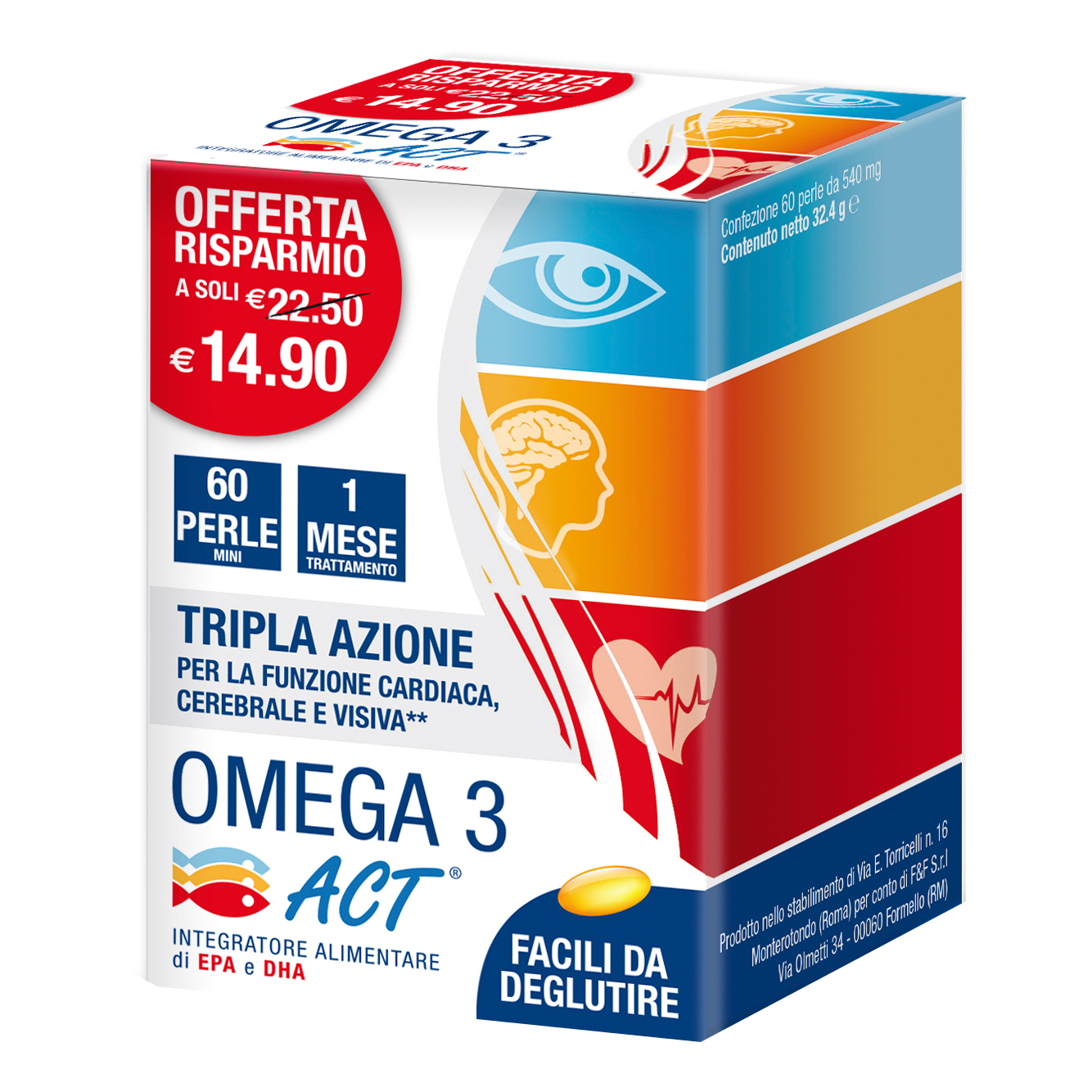 OMEGA 3 ACT 60 PERLE 540MG
