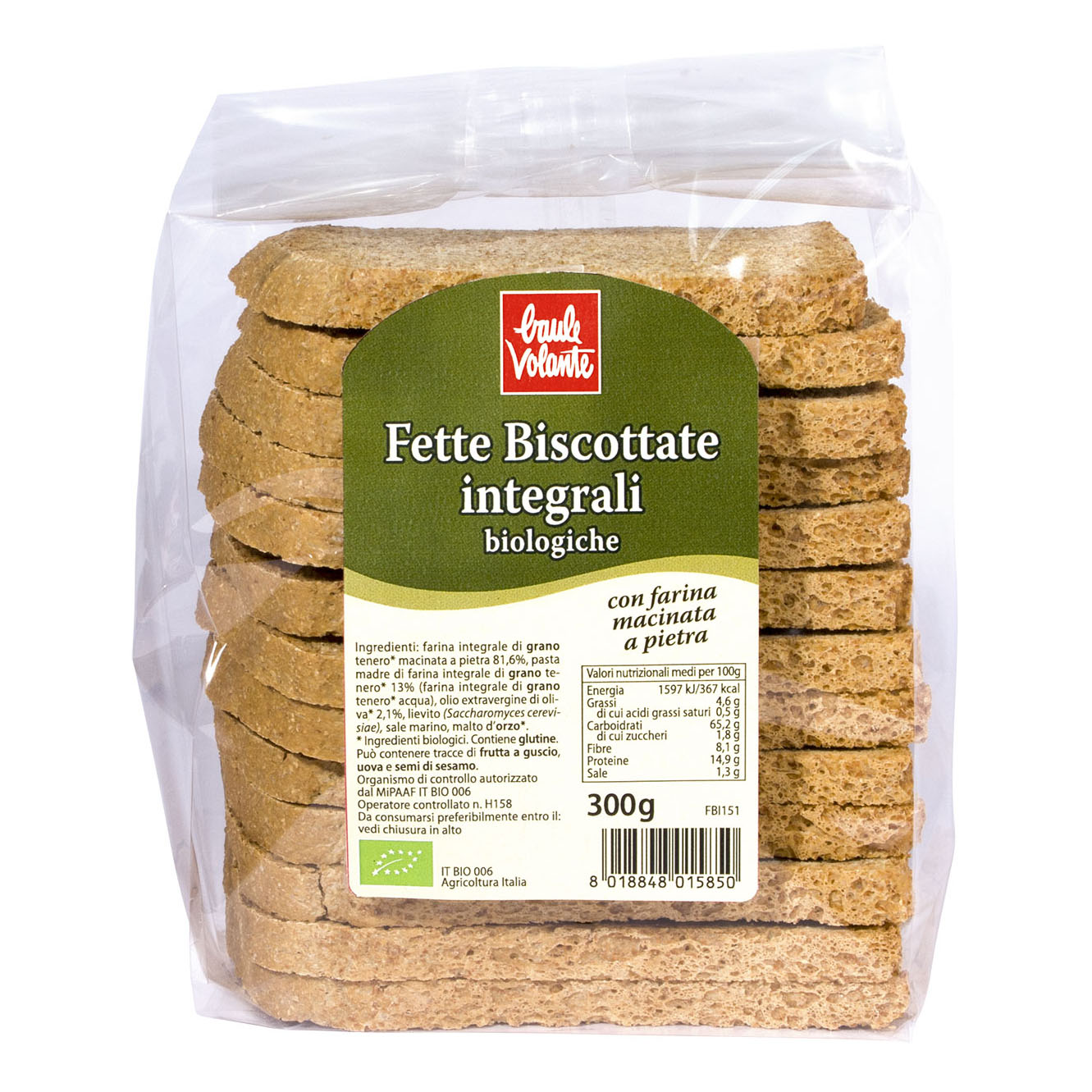 Fette Biotobio Baule Volante Fette Biscottate Integrali 300 G - Immagine 4