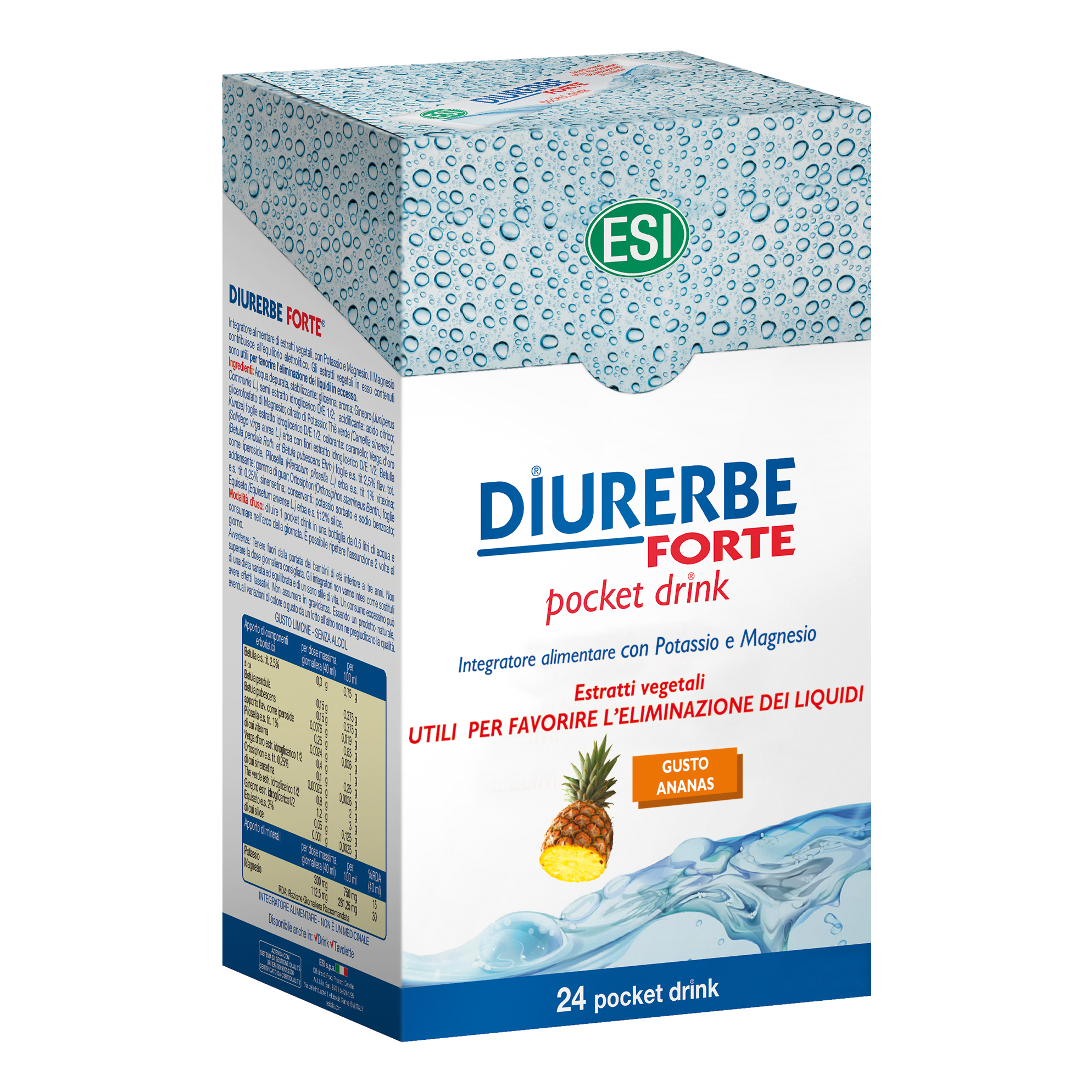 Esi - Diurerbe Forte Pocket Drink Ananas 24 X 20 Ml - Immagine 5