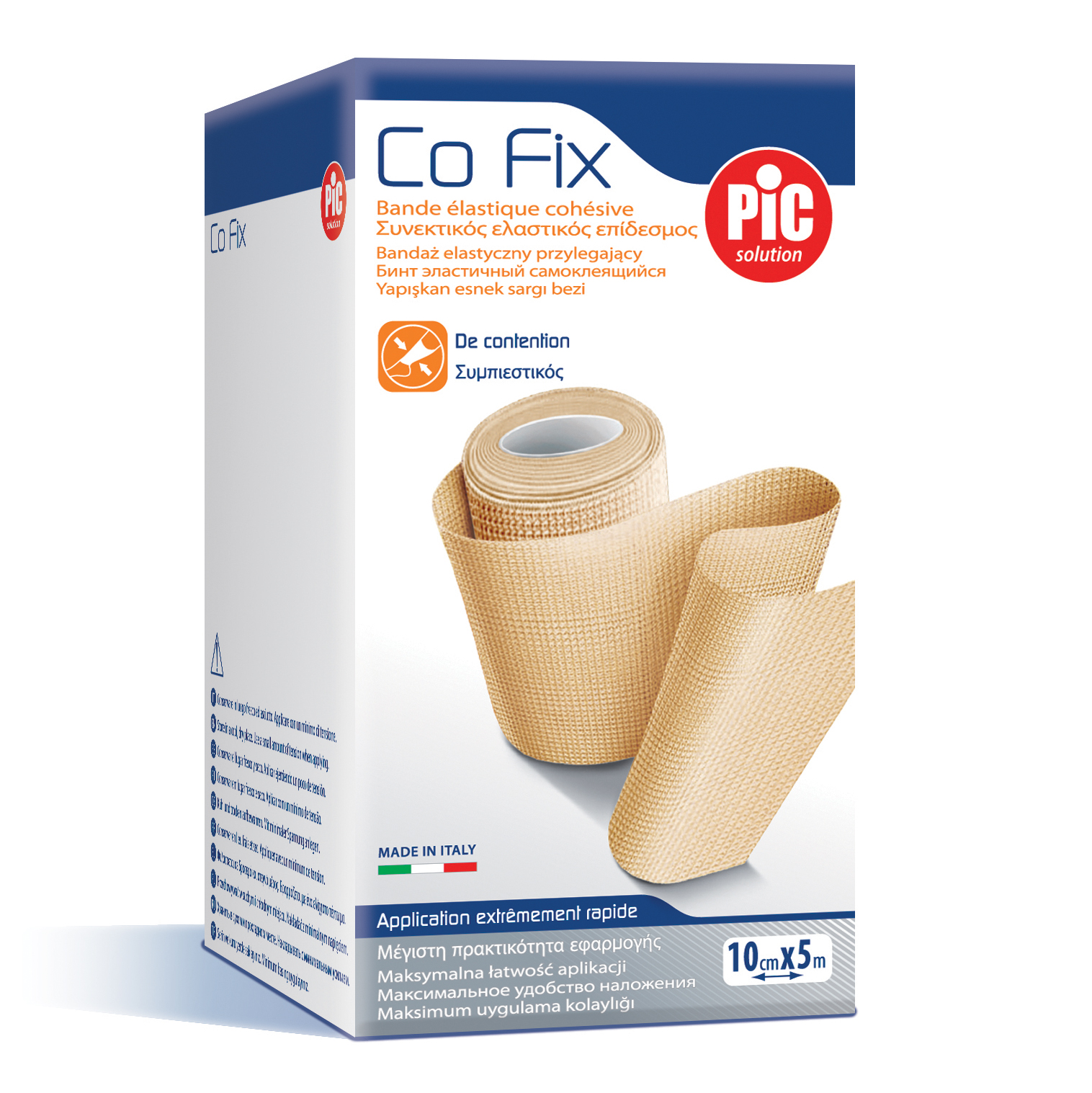 Pic Solution Benda Elastica Pic Co Fix Autoadesiva Per Leggera Compressione 8 Cm X 5 M - Immagine 7