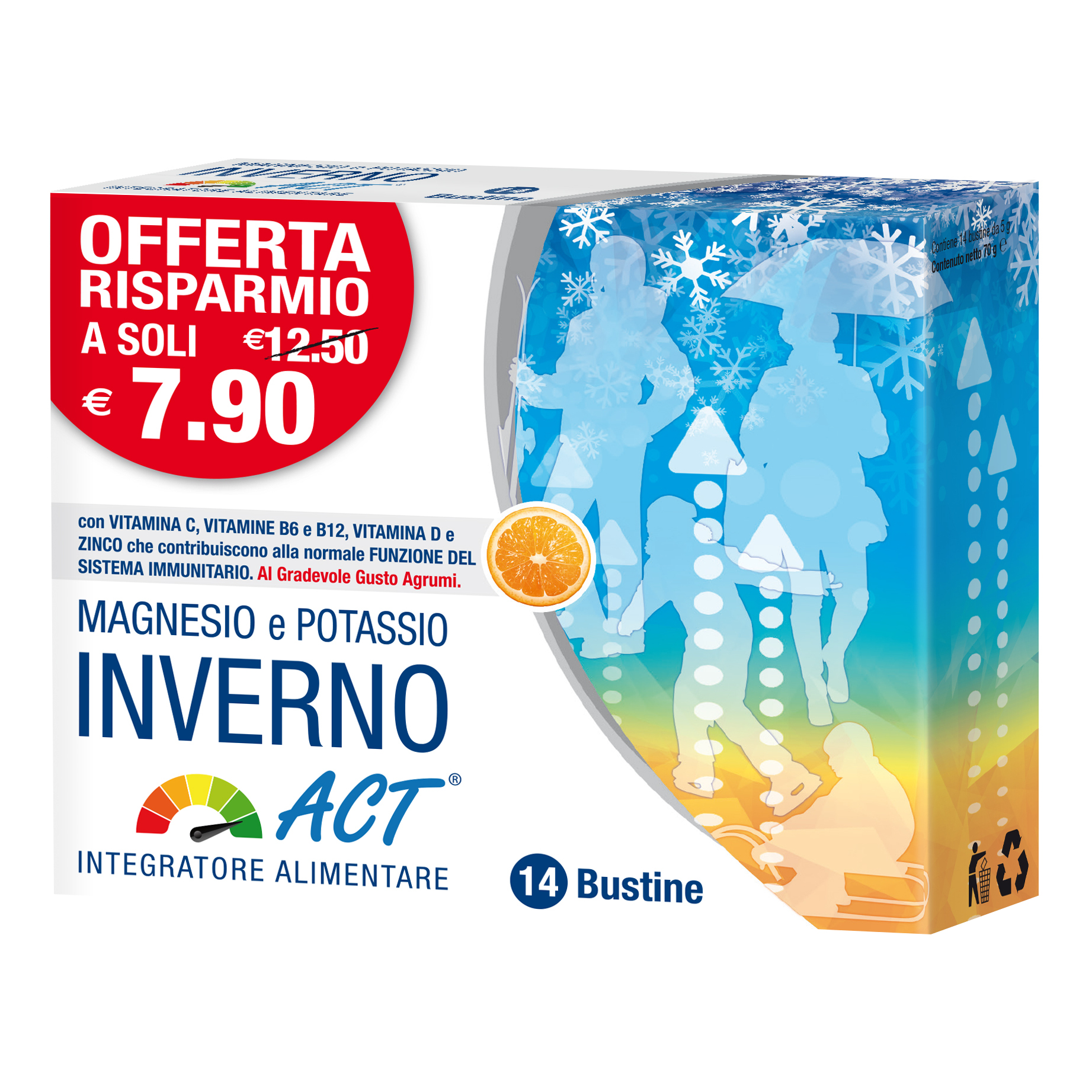 F&F Magnesio E Potassio Inverno Act 14 Bustine - Immagine 4