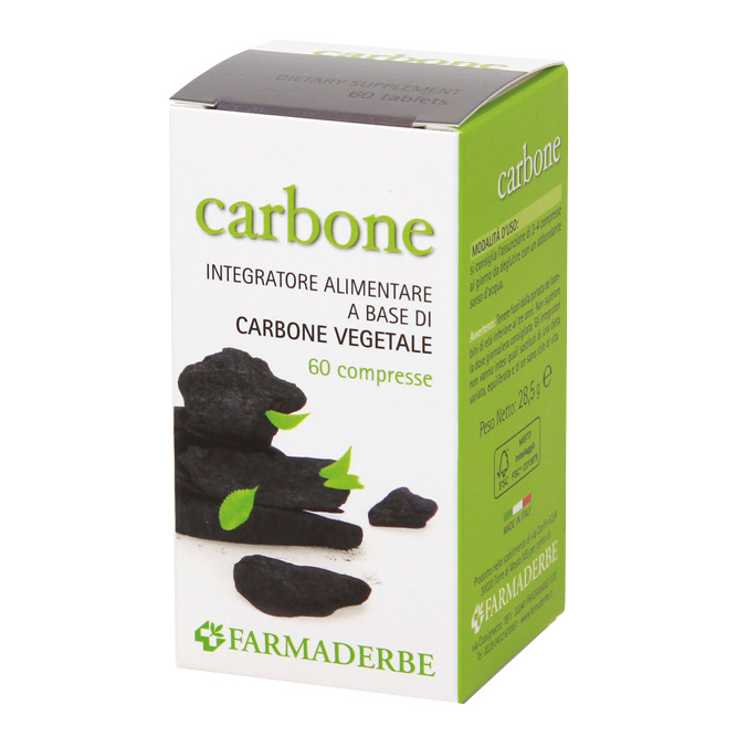 Farmaderbe Carbone Vegetale 60 Compresse - Immagine 3